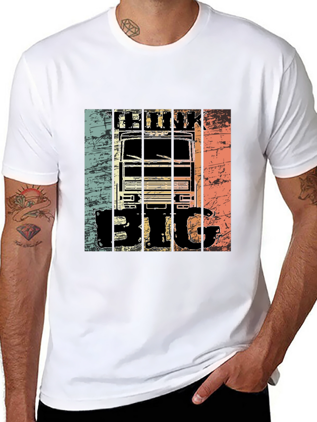Think Big Truck Graphic T-Shirt