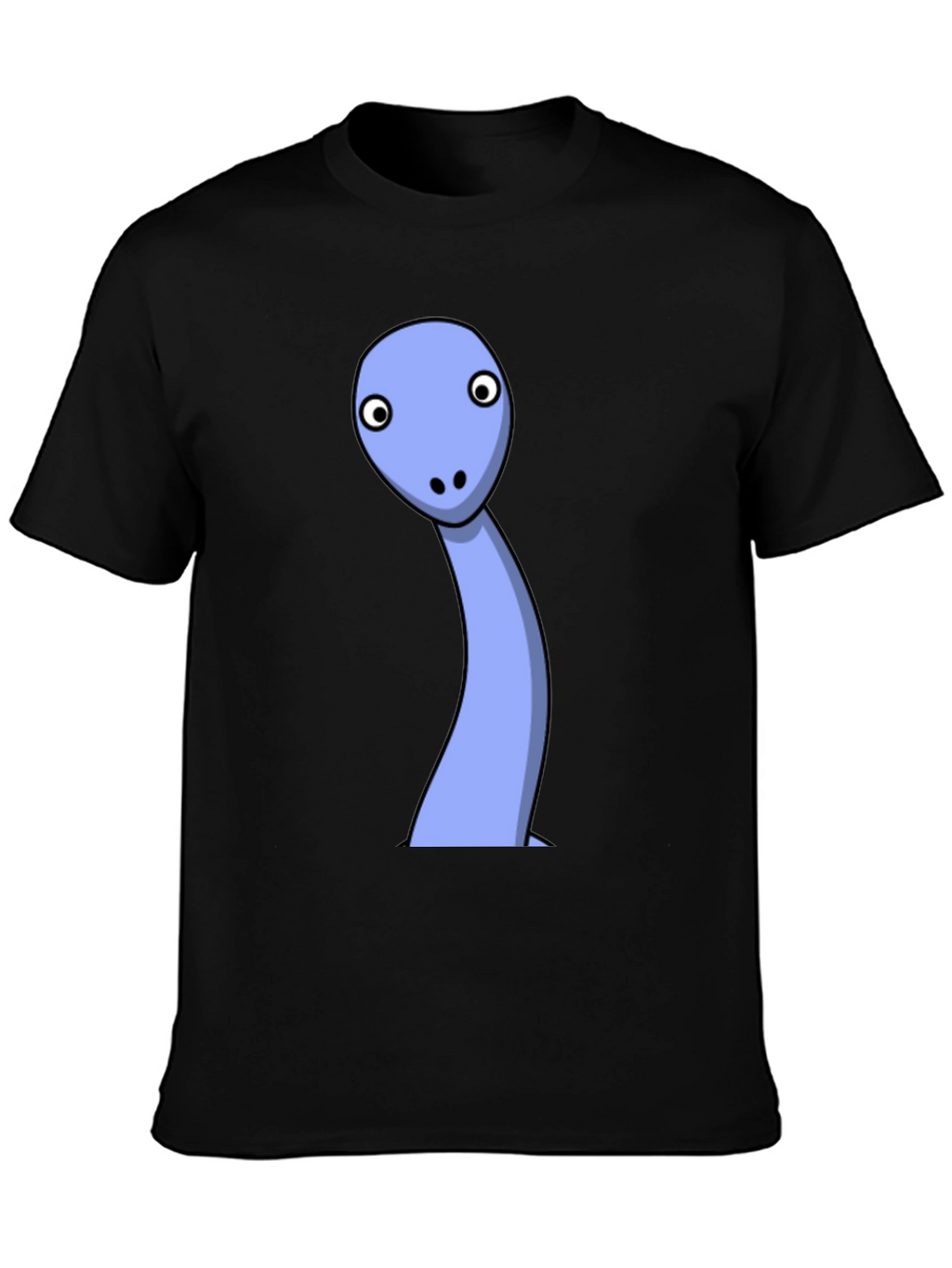 Cartoon Dinosaur Black T-Shirt