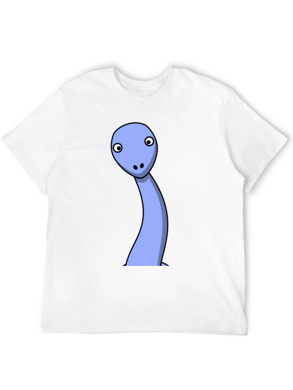 Cartoon Dinosaur Black T-Shirt