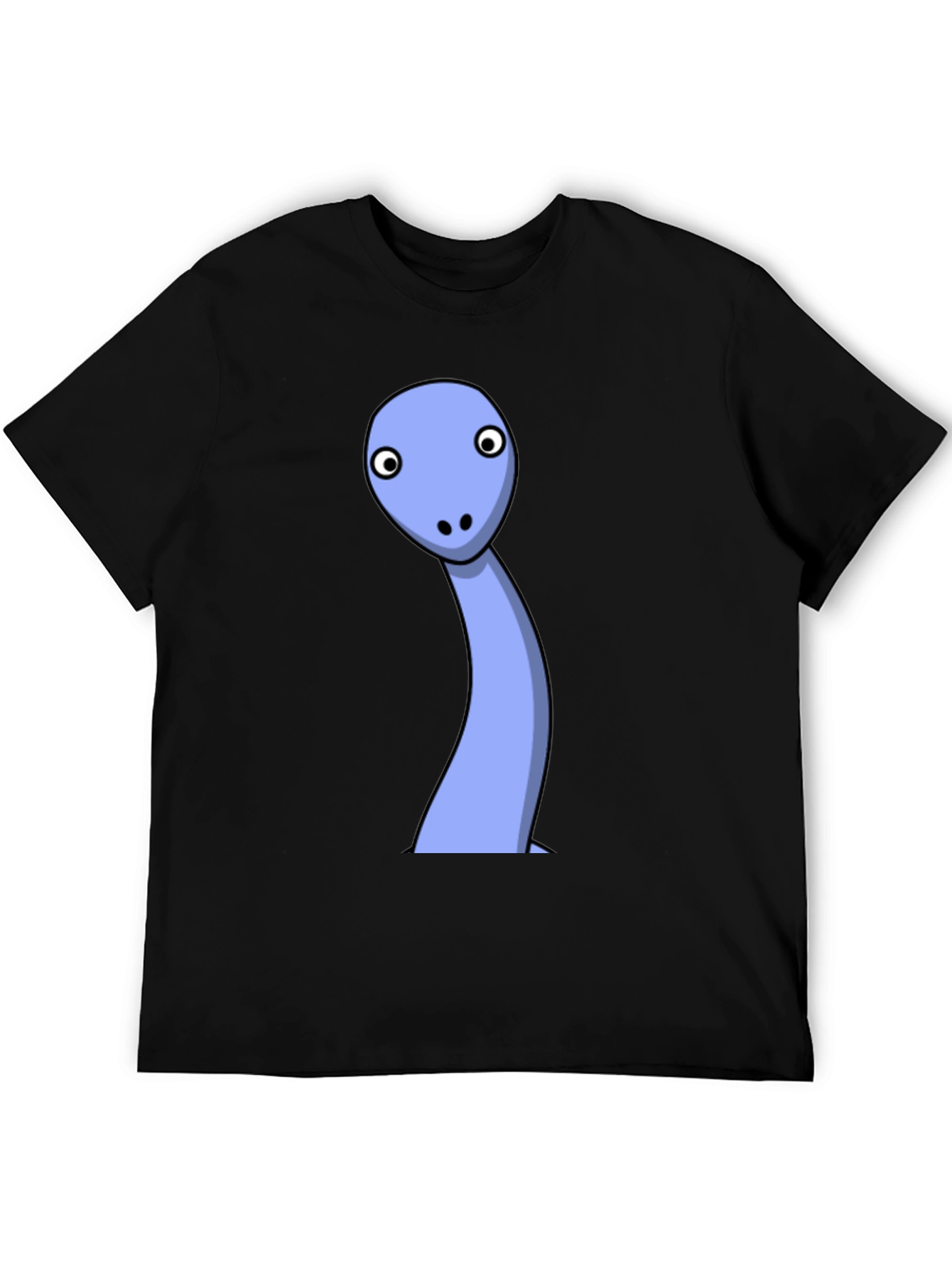 Cartoon Dinosaur Black T-Shirt