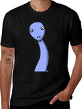 Cartoon Dinosaur Black T-Shirt