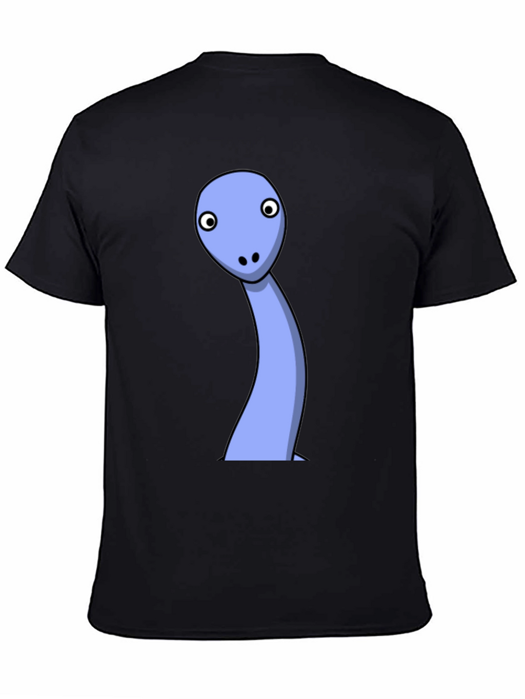 Cartoon Dinosaur Black T-Shirt