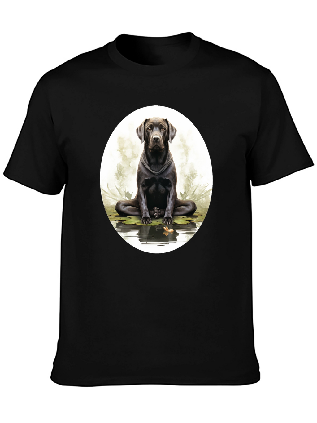 Zen Labrador Black T-Shirt