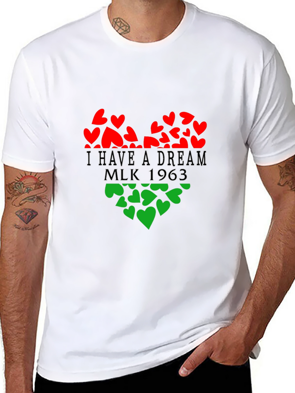 I Have a Dream MLK 1963 Heart T-Shirt