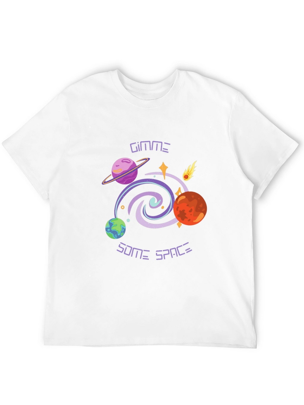 Gimme Some Space Graphic Tee - Black T-Shirt