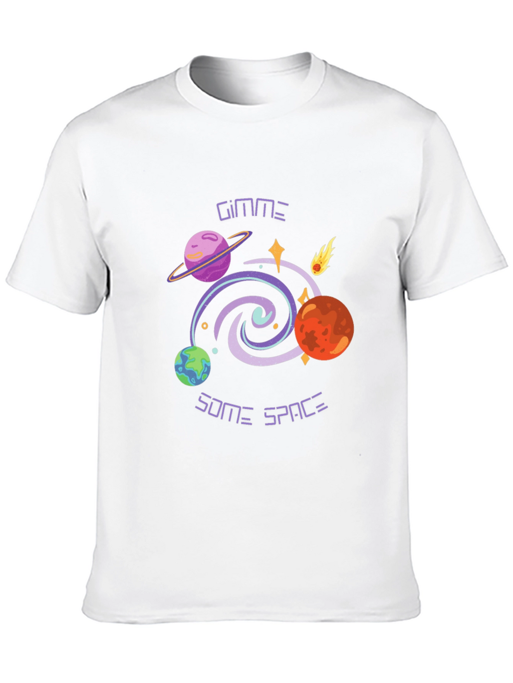 Gimme Some Space Graphic Tee - Black T-Shirt