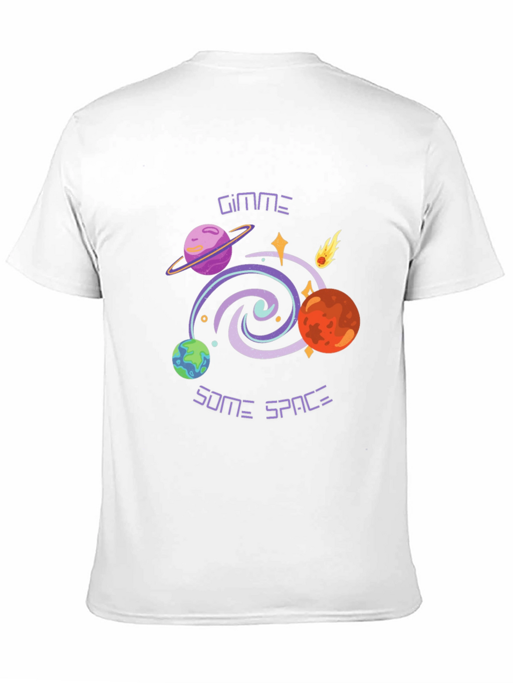 Gimme Some Space Graphic Tee - Black T-Shirt
