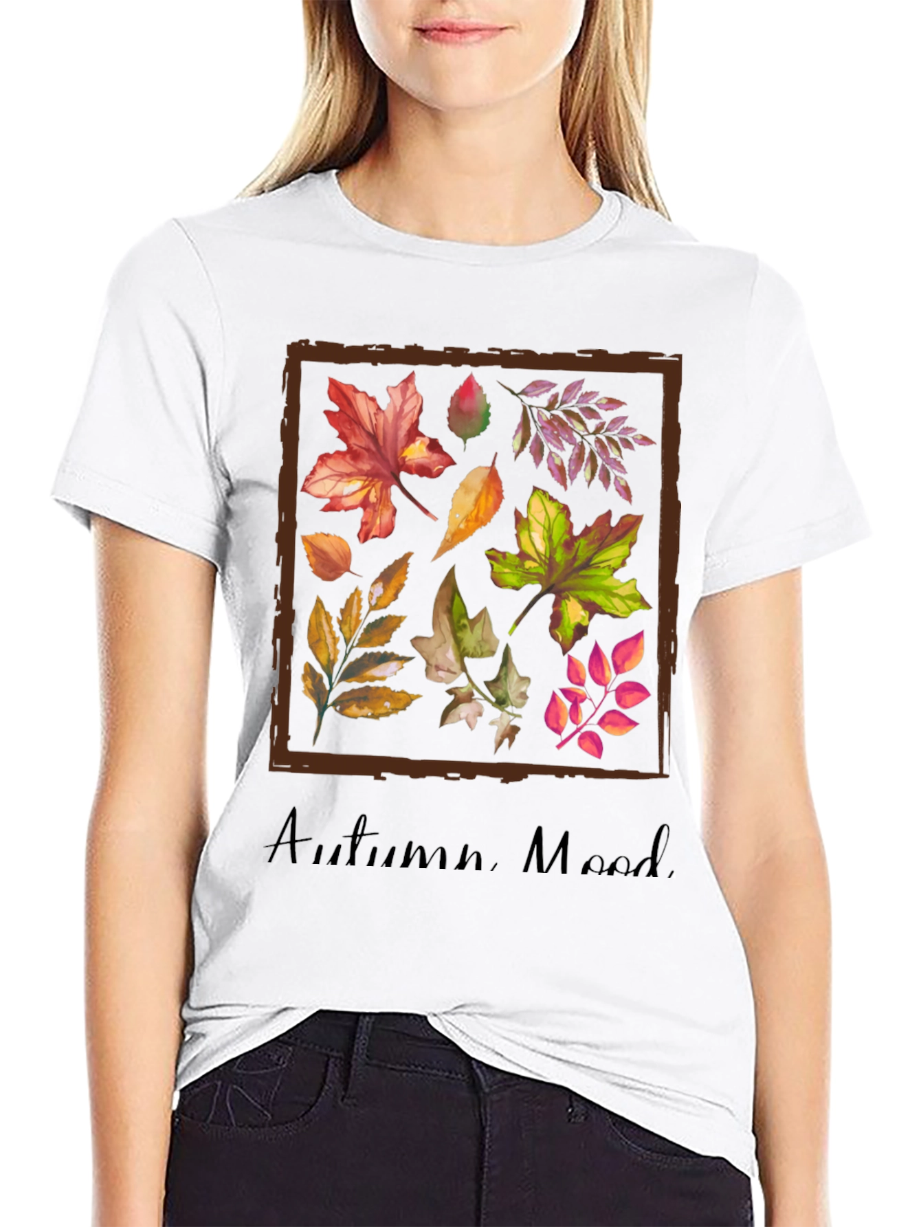 Autumn Mood T-Shirt - Fall Leaves Graphic Tee