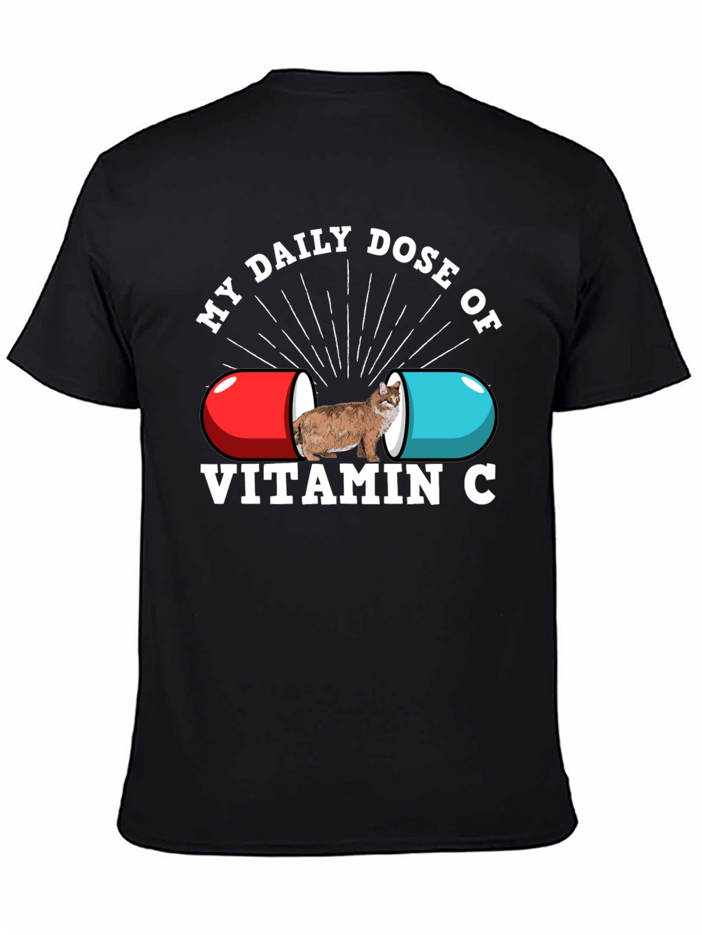 Vitamin C Cat T-Shirt - Daily Dose Graphic Tee