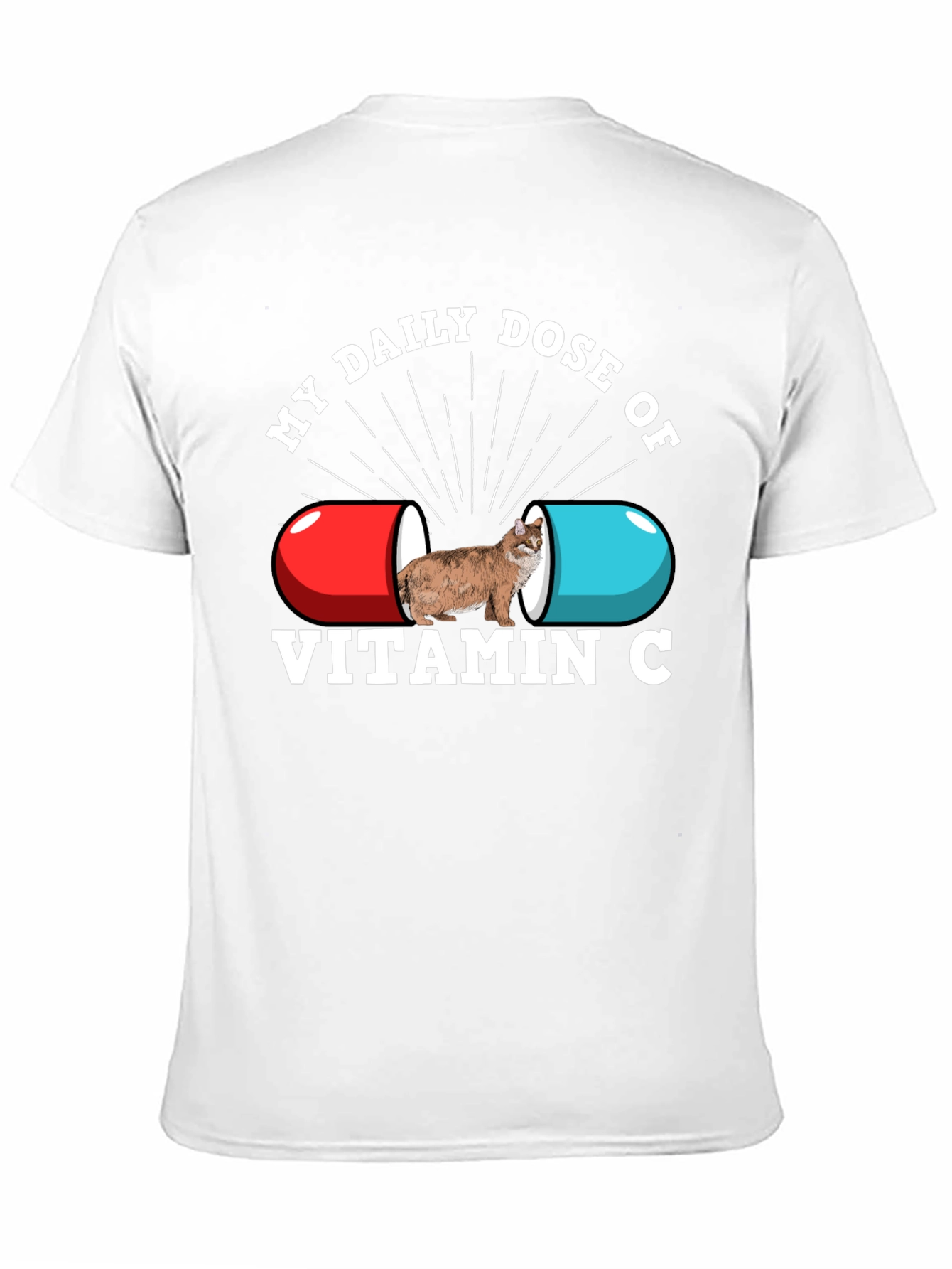 Vitamin C Cat T-Shirt - Daily Dose Graphic Tee
