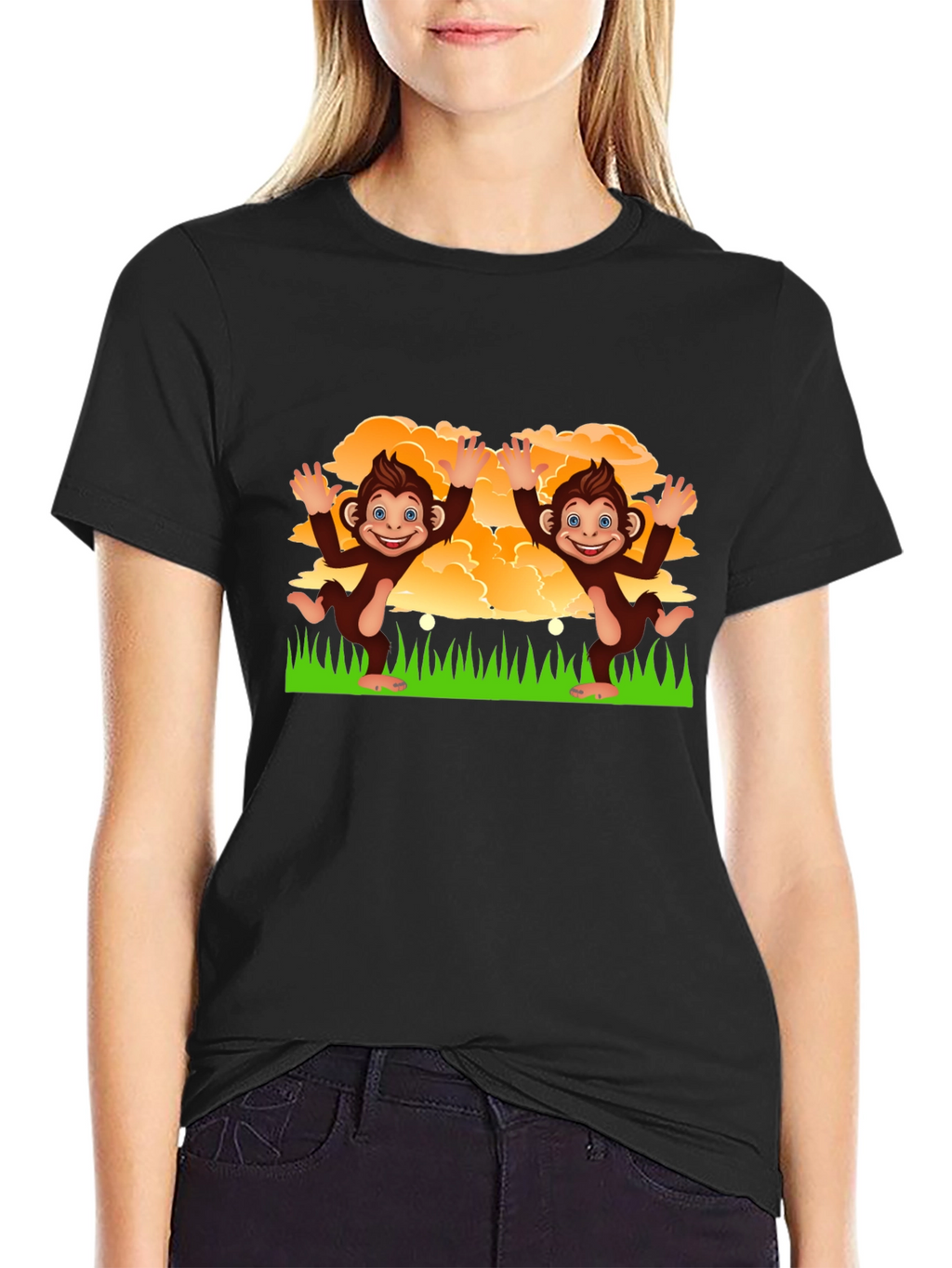 Playful Monkey Graphic T-Shirt - Fun & Unique Design