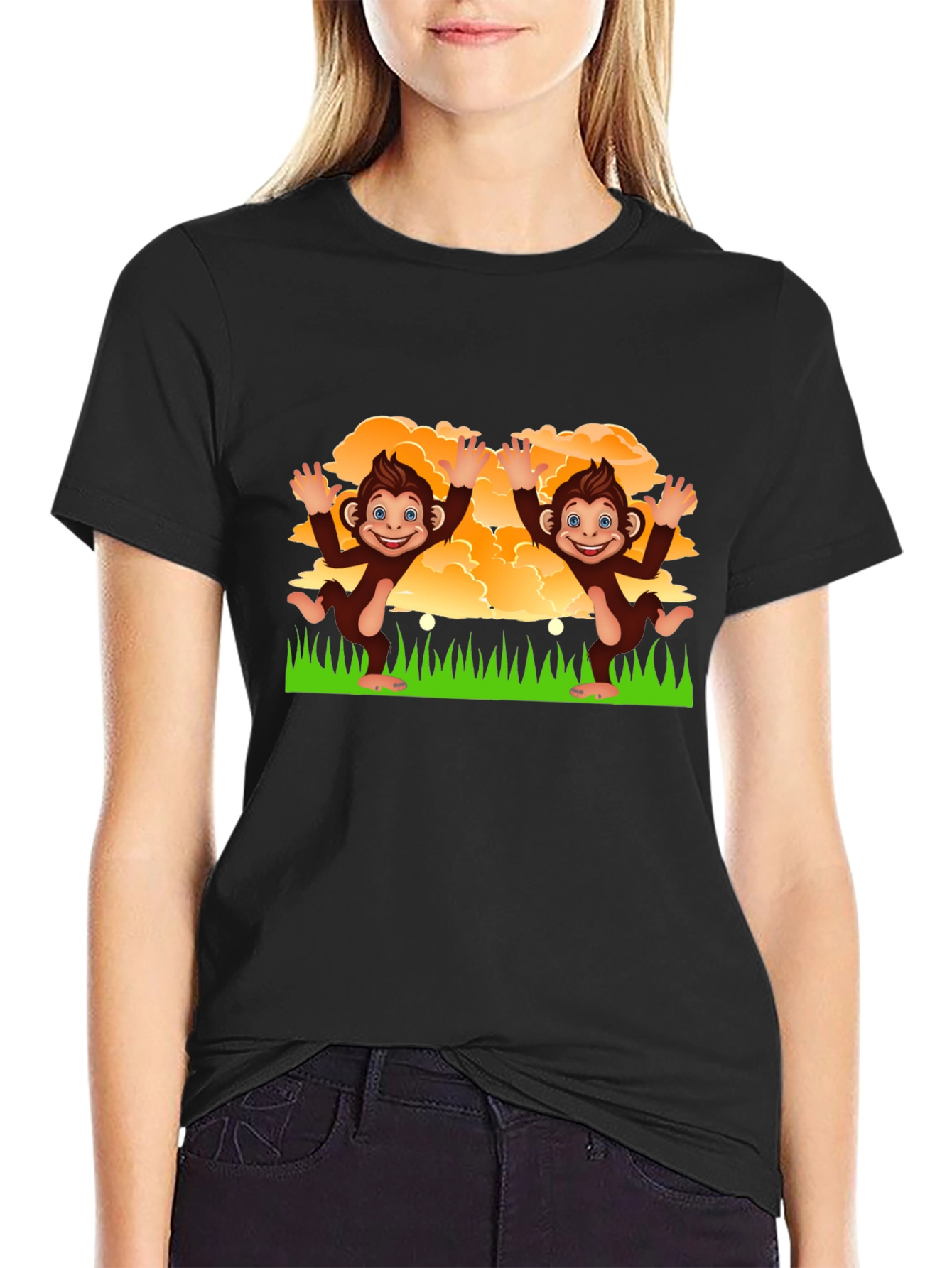 Playful Monkey Graphic T-Shirt - Fun & Unique Design