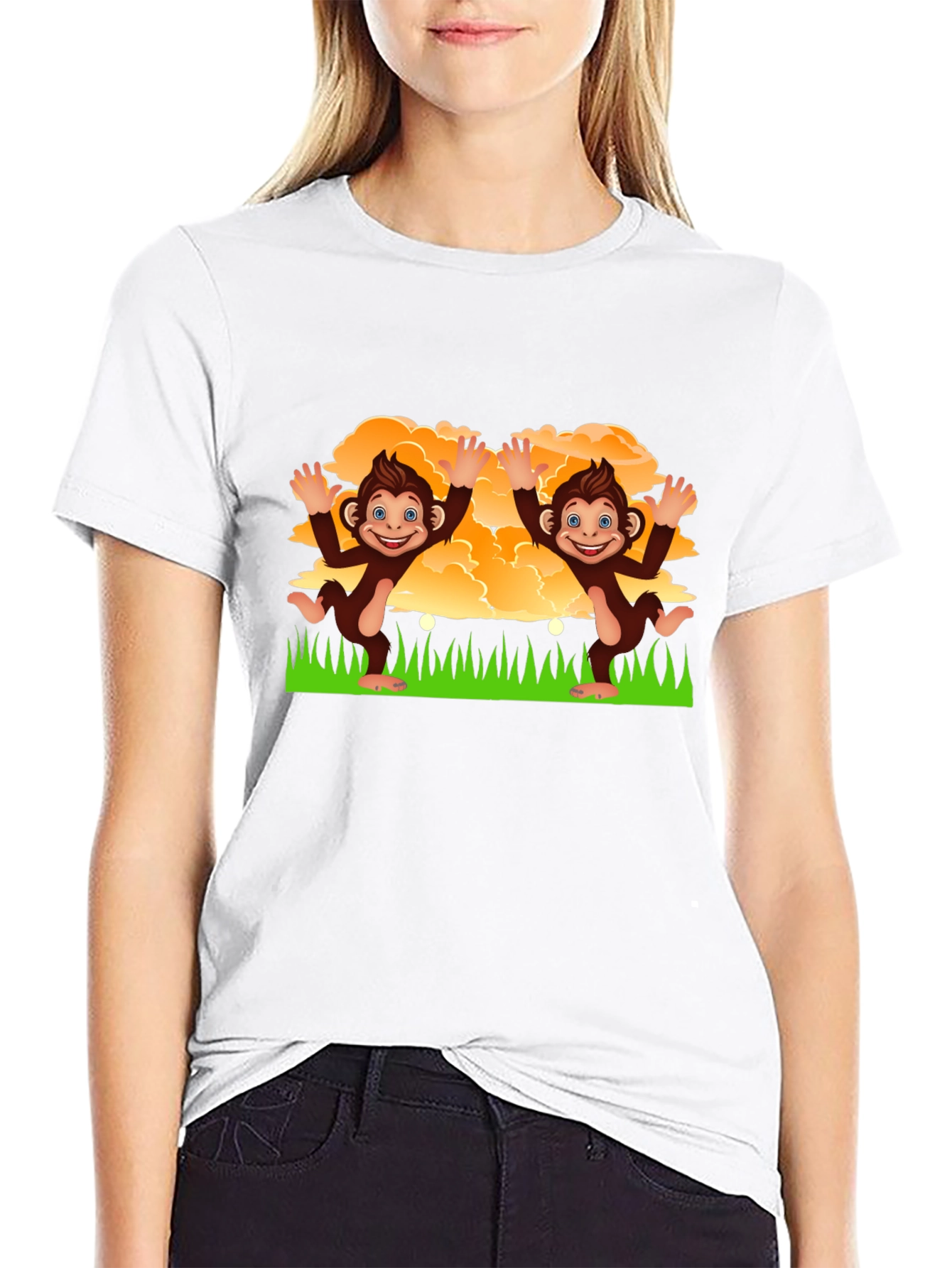 Playful Monkey Graphic T-Shirt - Fun & Unique Design