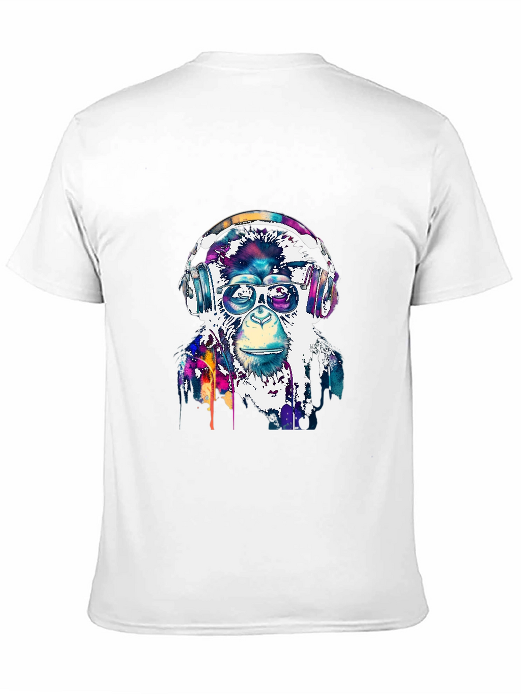 Monkey with Headphones T-Shirt - Graphic Tee