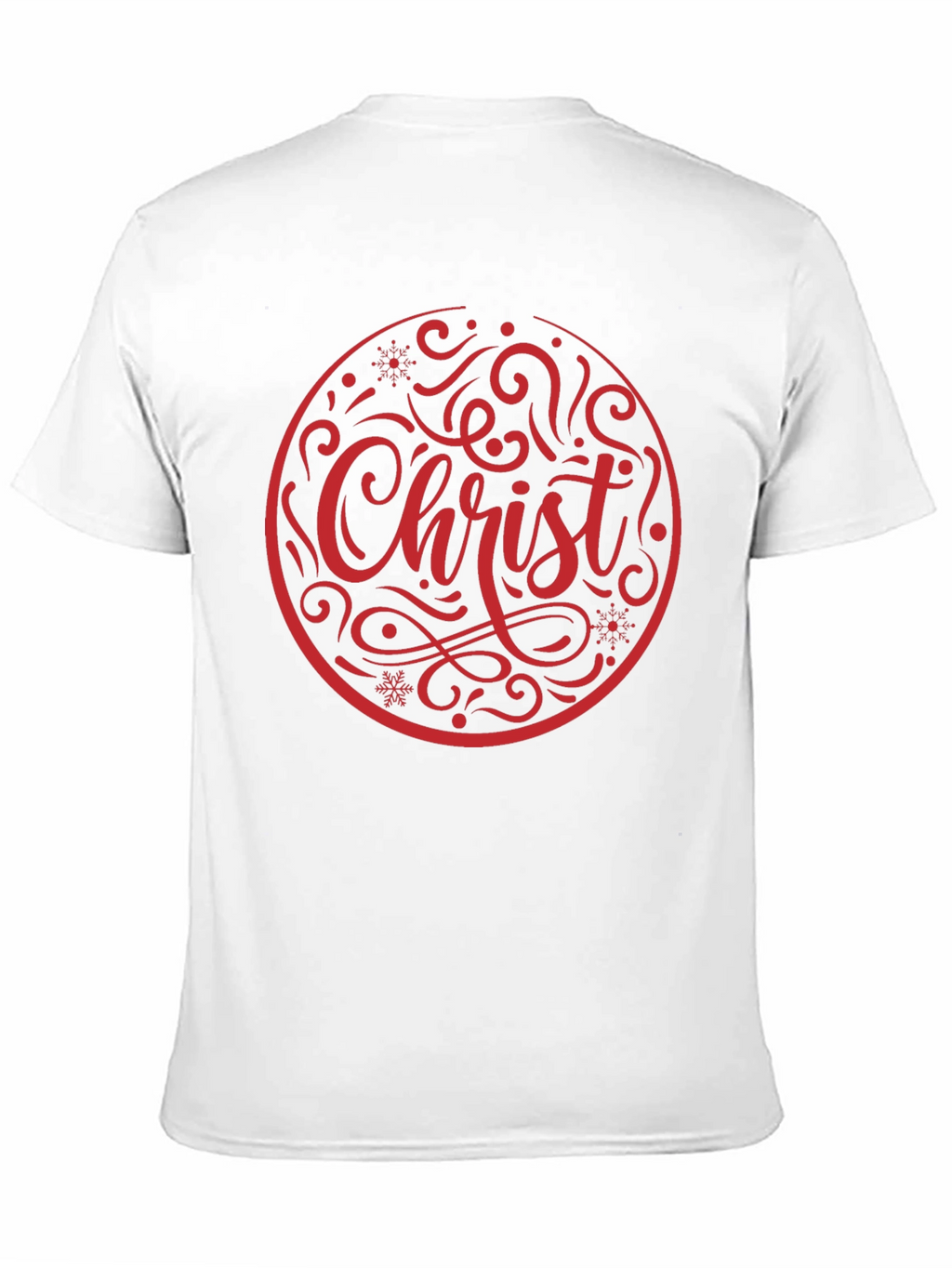 Christ Christmas Graphic Tee - Black Cotton Holiday T-Shirt