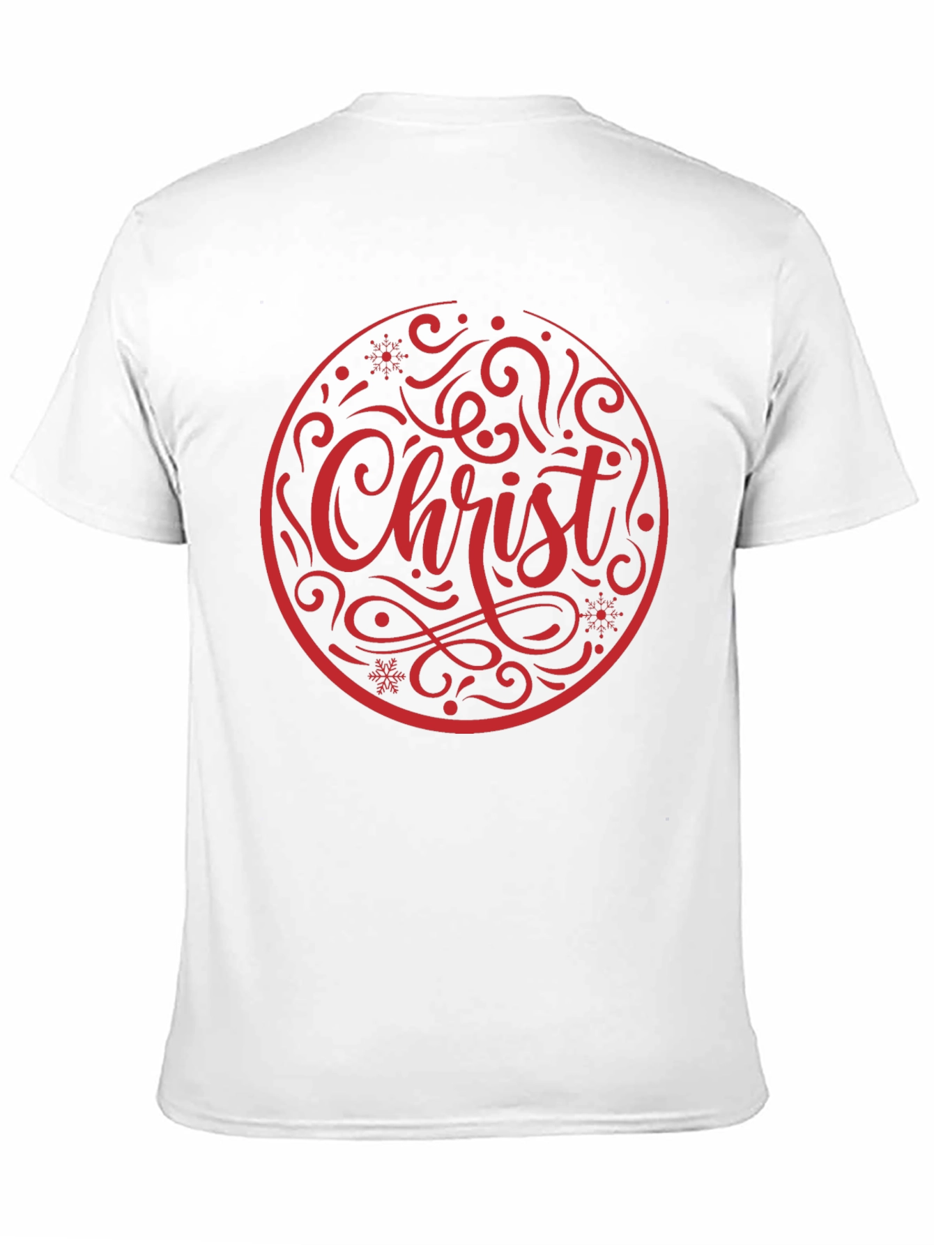 Christ Christmas Graphic Tee - Black Cotton Holiday T-Shirt
