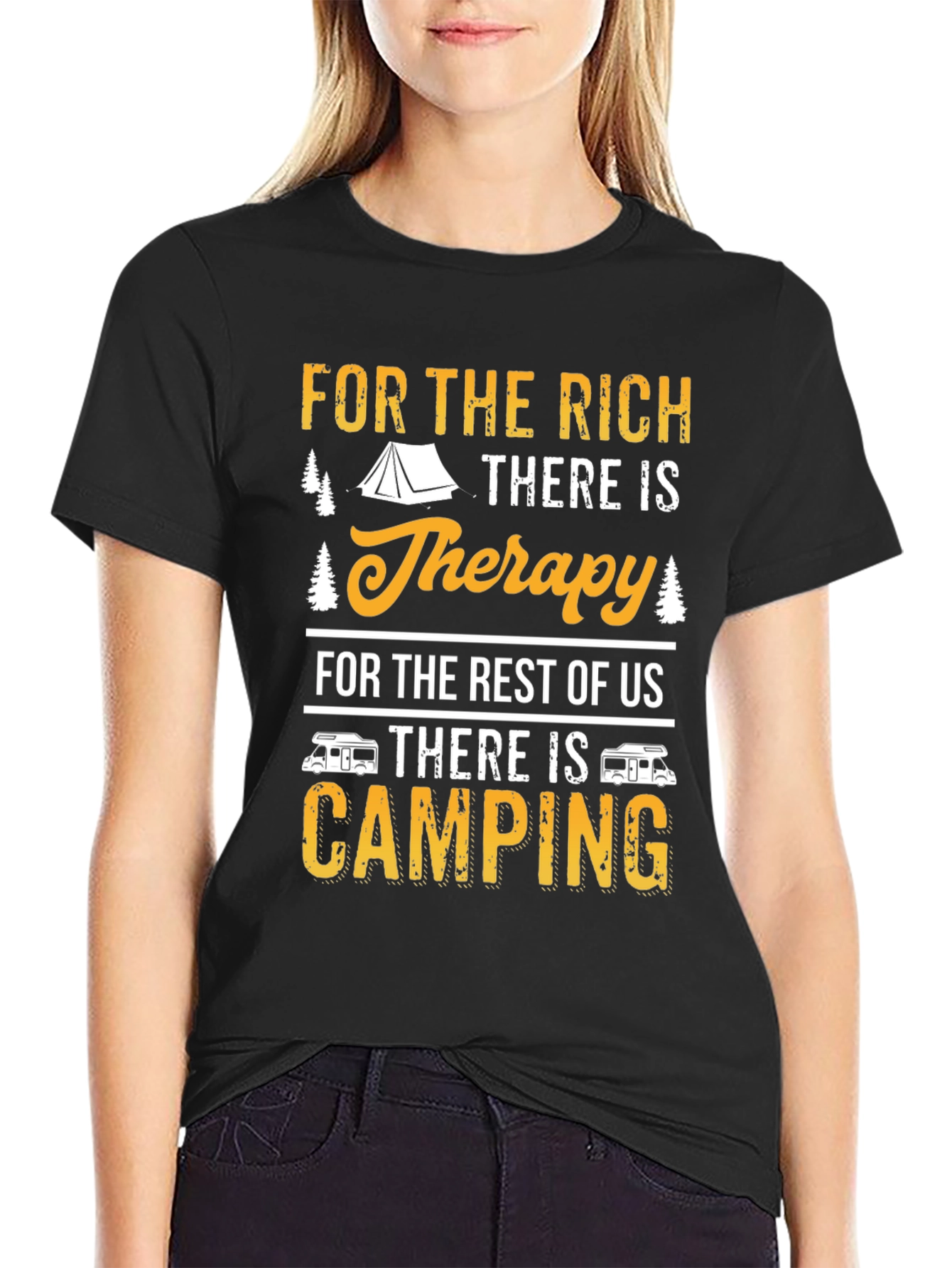 Camping Therapy Graphic Tee