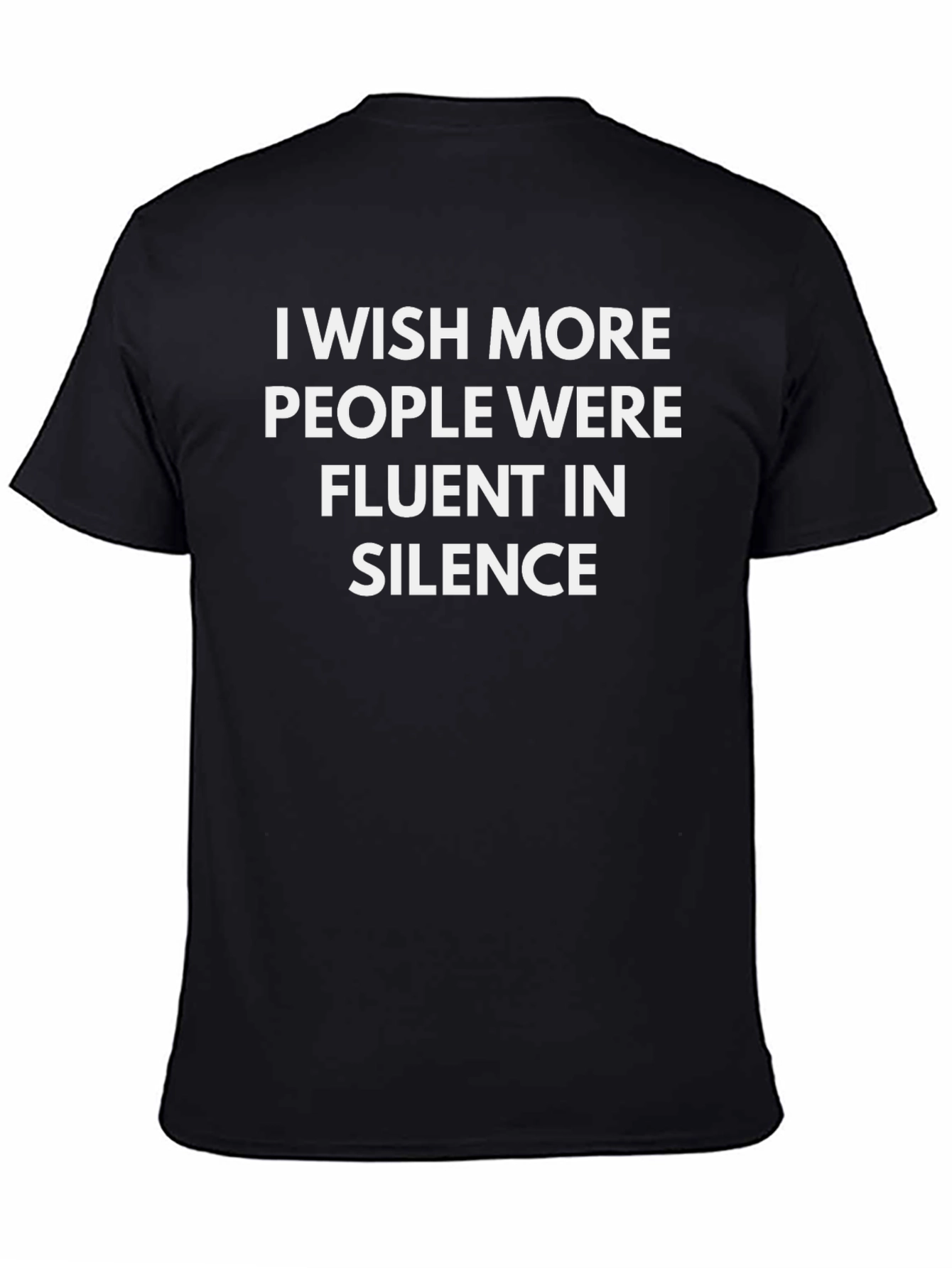 Fluent in Silence Black T-Shirt