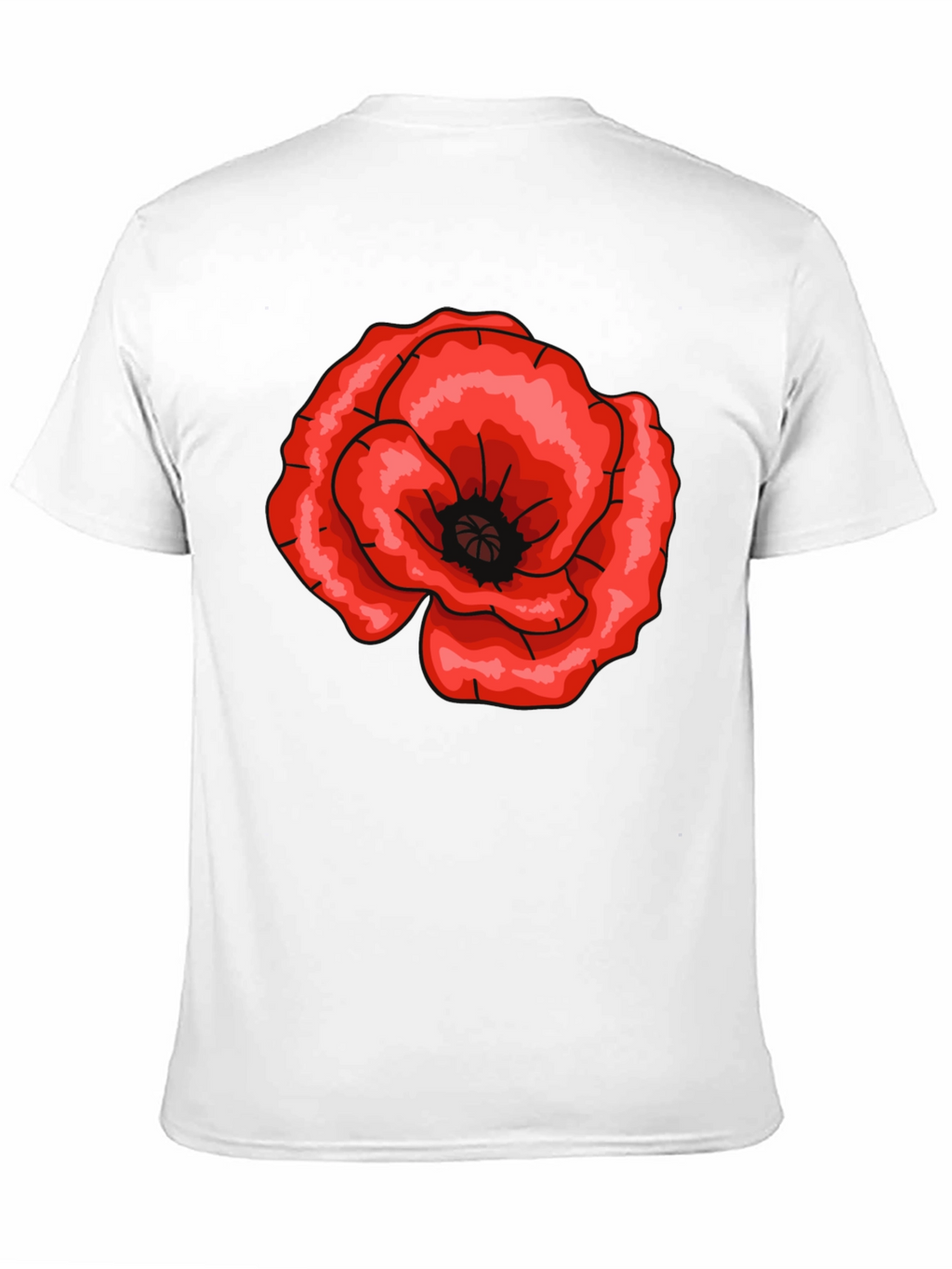 Bold Floral Graphic Tee - Stylish Black T-Shirt