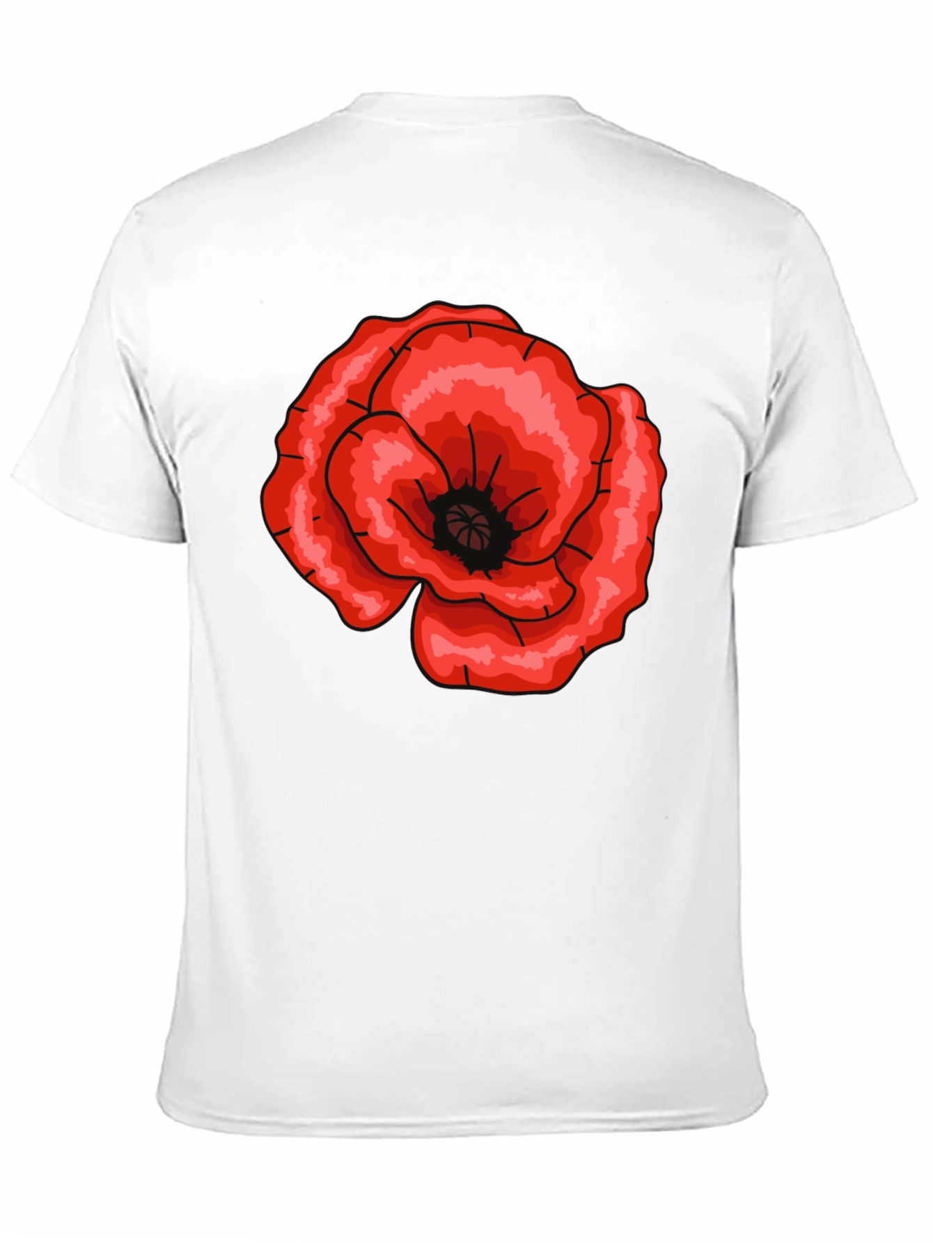 Bold Floral Graphic Tee - Stylish Black T-Shirt