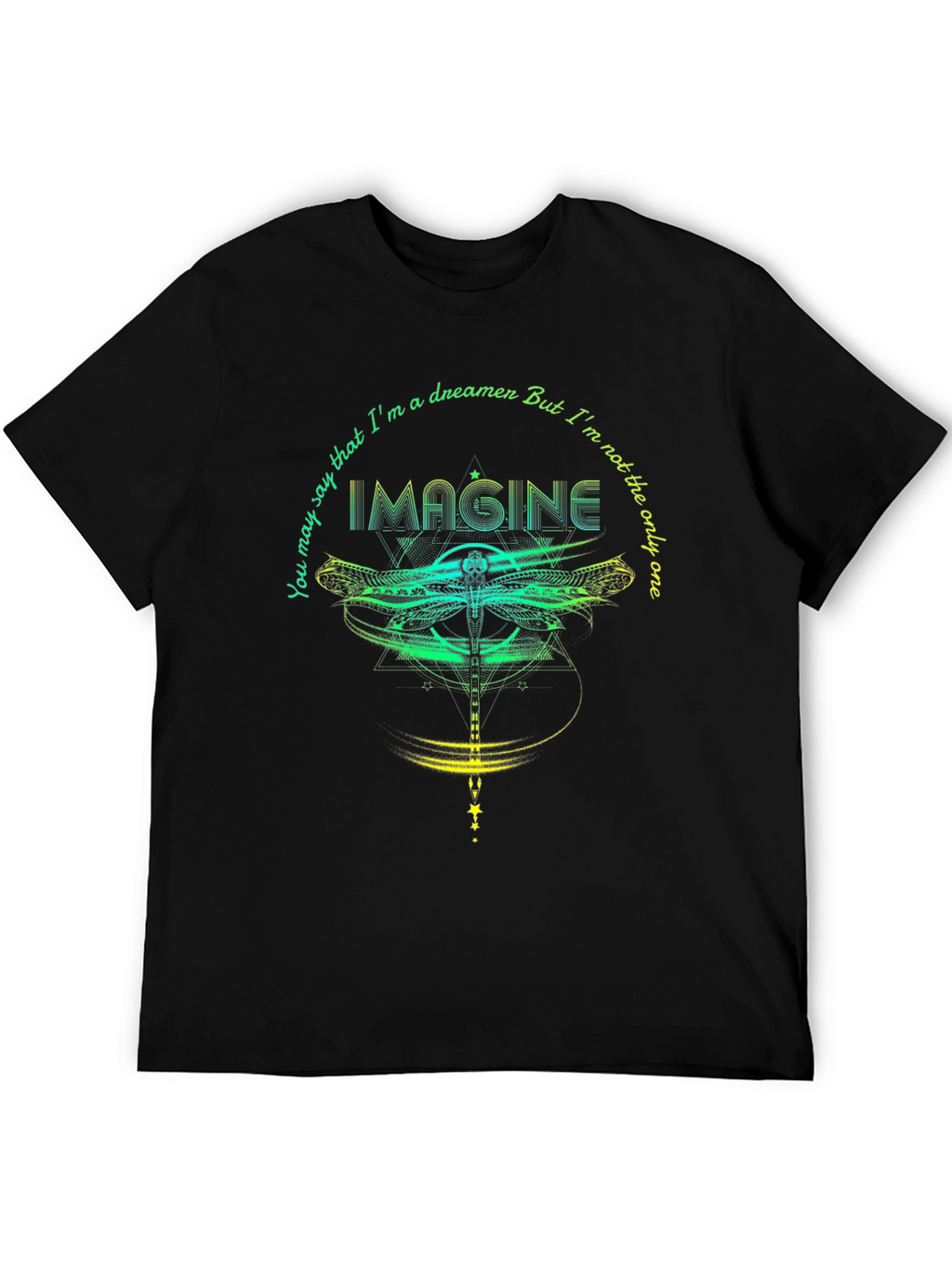 Imagine Dragonfly Graphic T-Shirt - Dreamer Tee