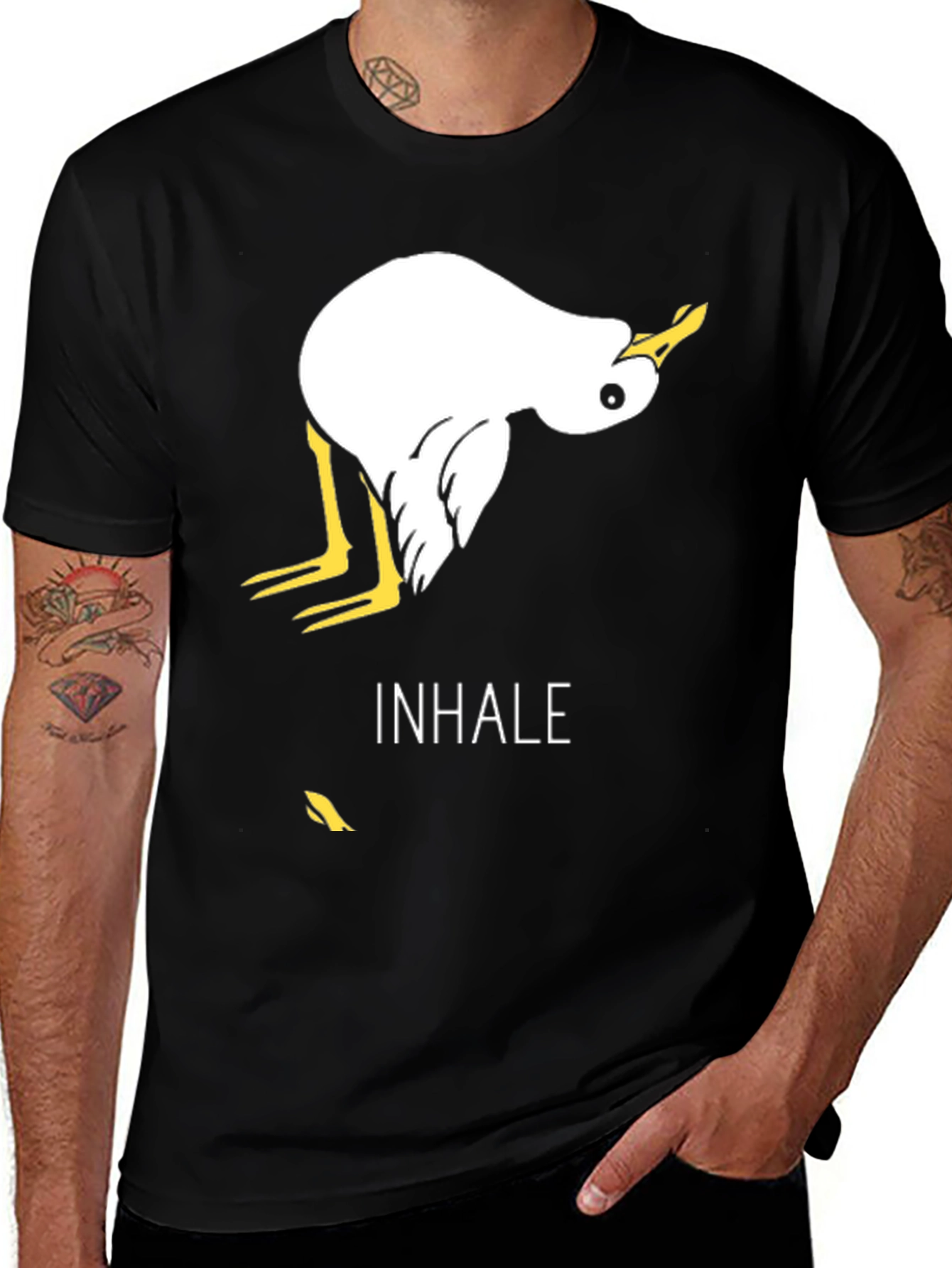 Inhale Duck T-Shirt - Relax & Breathe