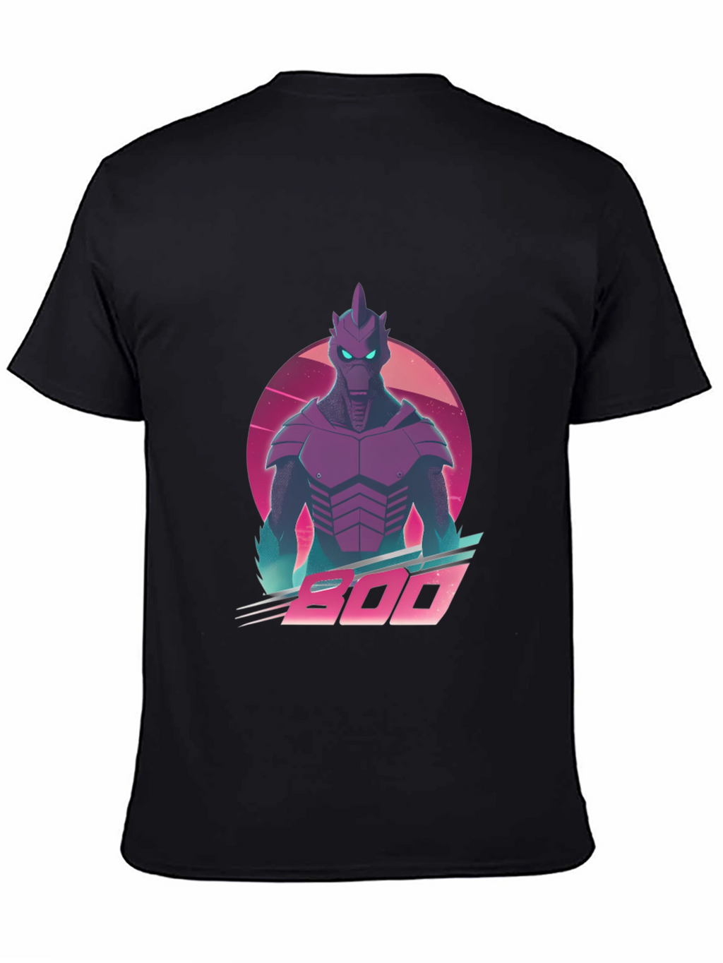Retro Synthwave Alien Robot Graphic T-Shirt