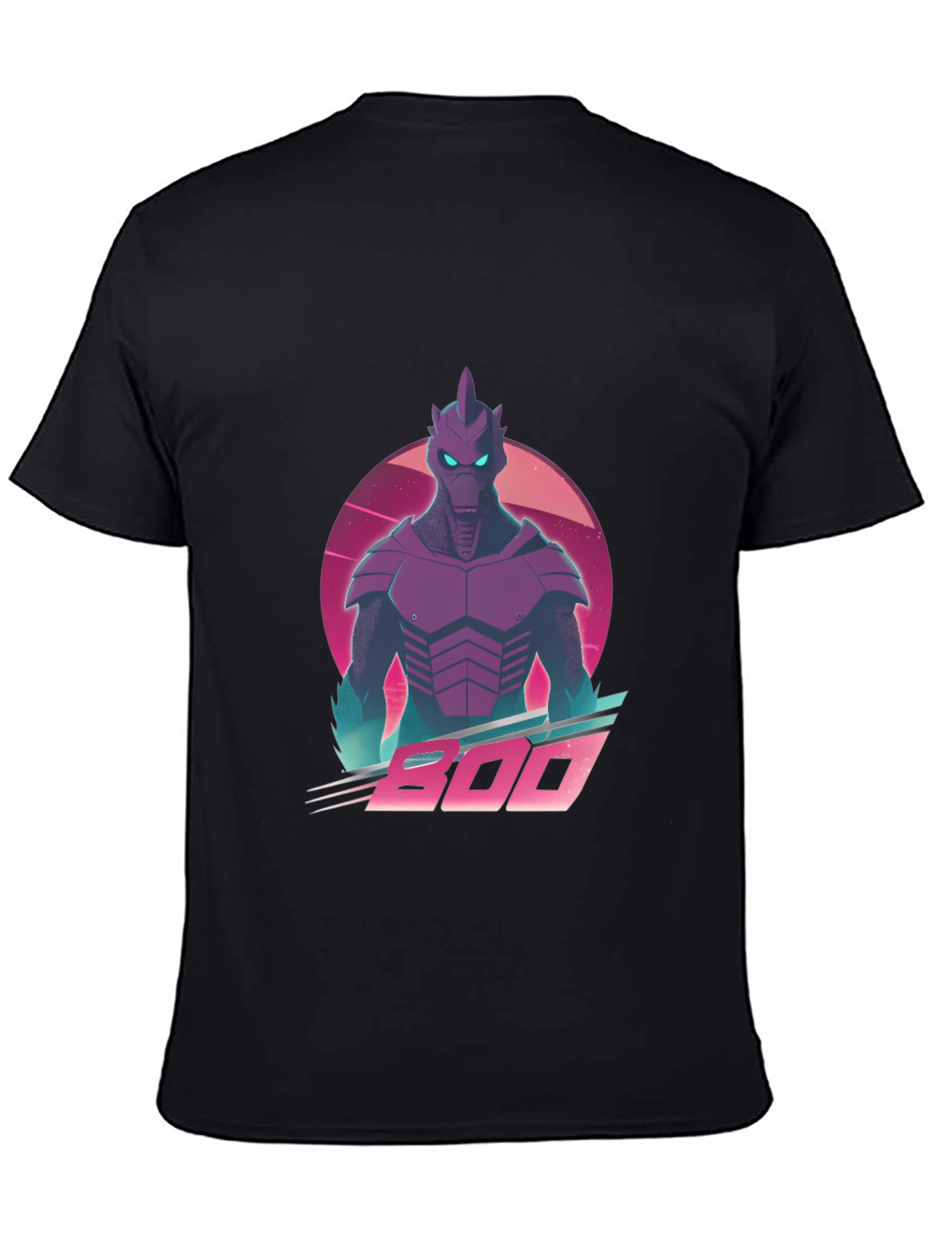 Retro Synthwave Alien Robot Graphic T-Shirt