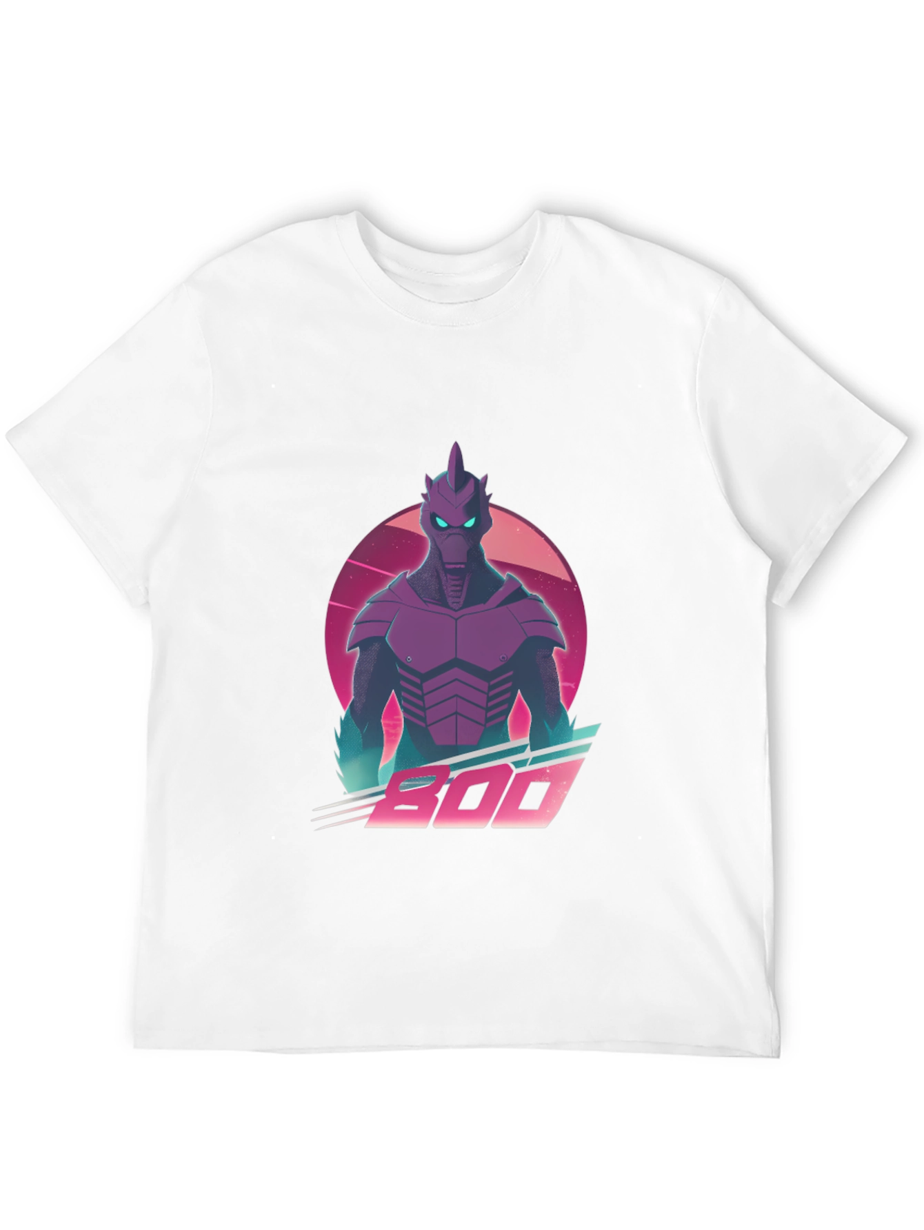 Retro Synthwave Alien Robot Graphic T-Shirt