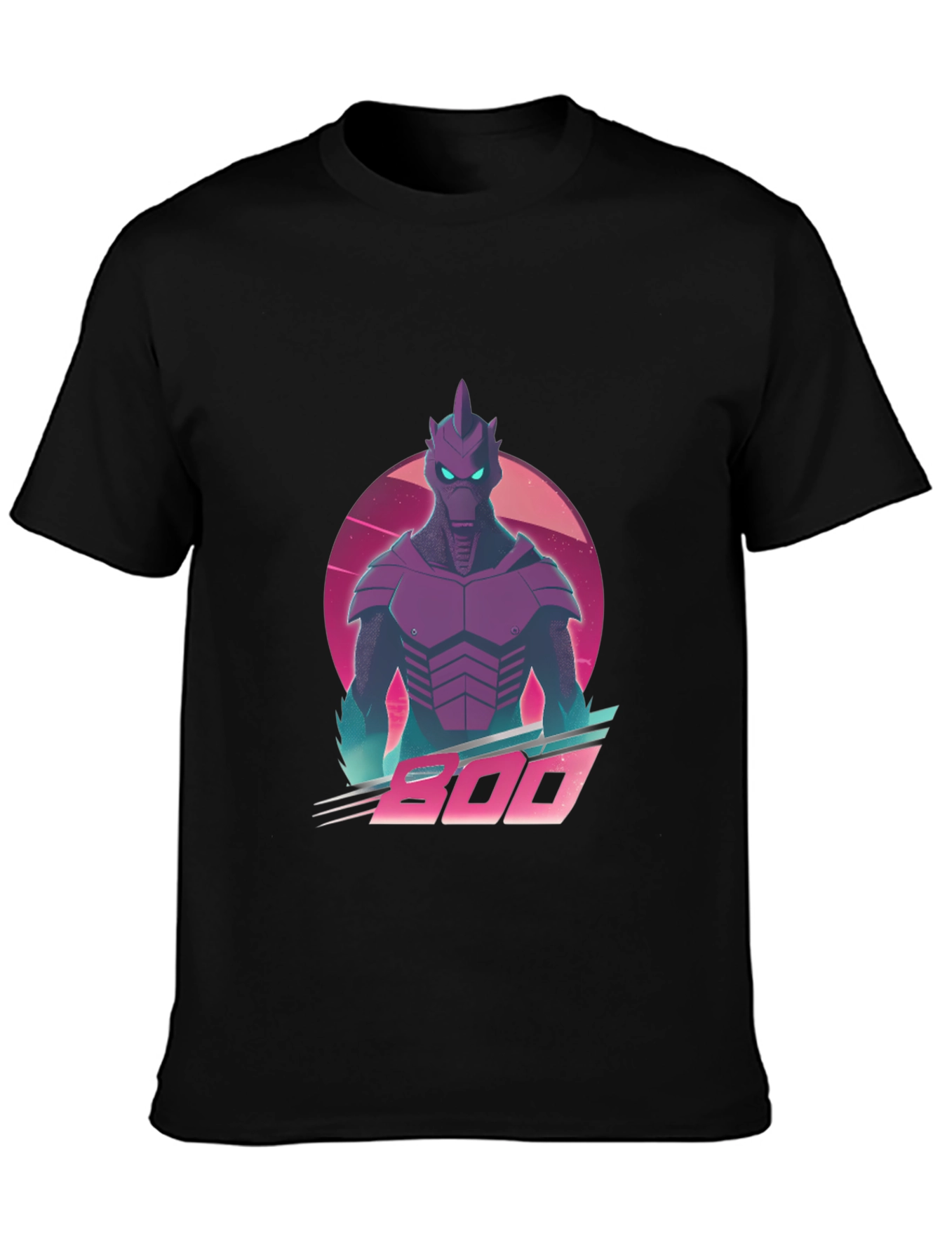 Retro Synthwave Alien Robot Graphic T-Shirt