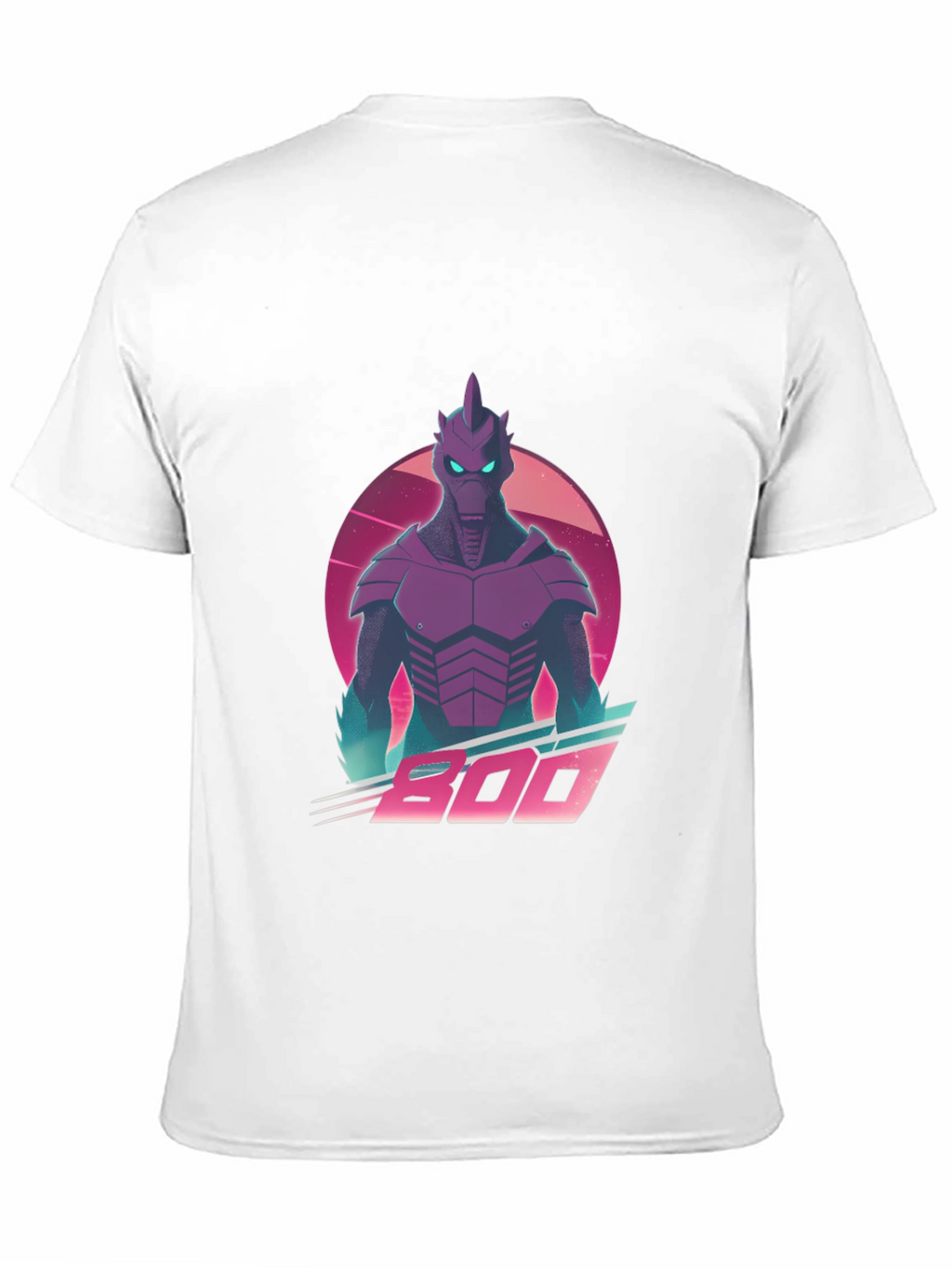 Retro Synthwave Alien Robot Graphic T-Shirt