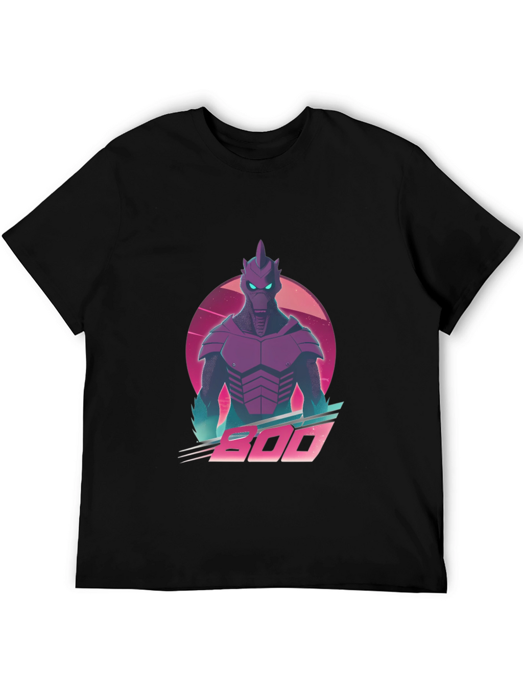 Retro Synthwave Alien Robot Graphic T-Shirt