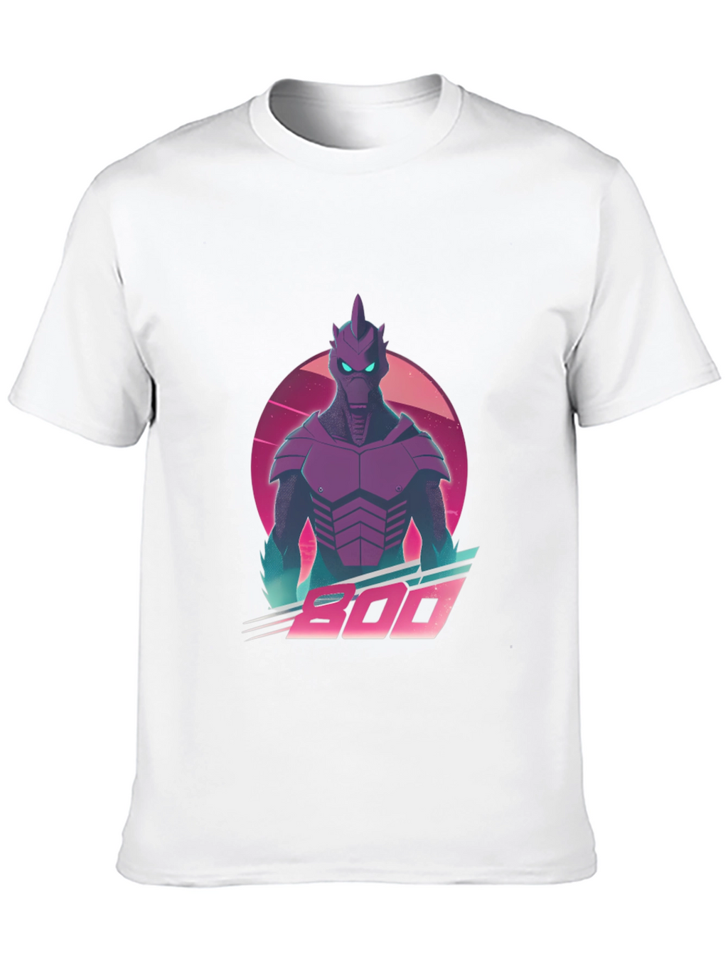 Retro Synthwave Alien Robot Graphic T-Shirt