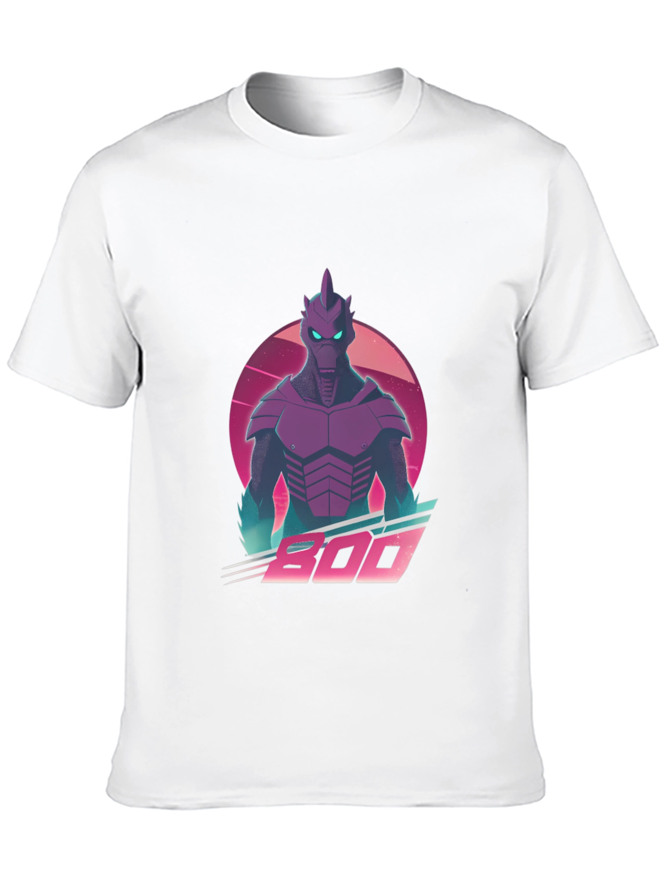Retro Synthwave Alien Robot Graphic T-Shirt