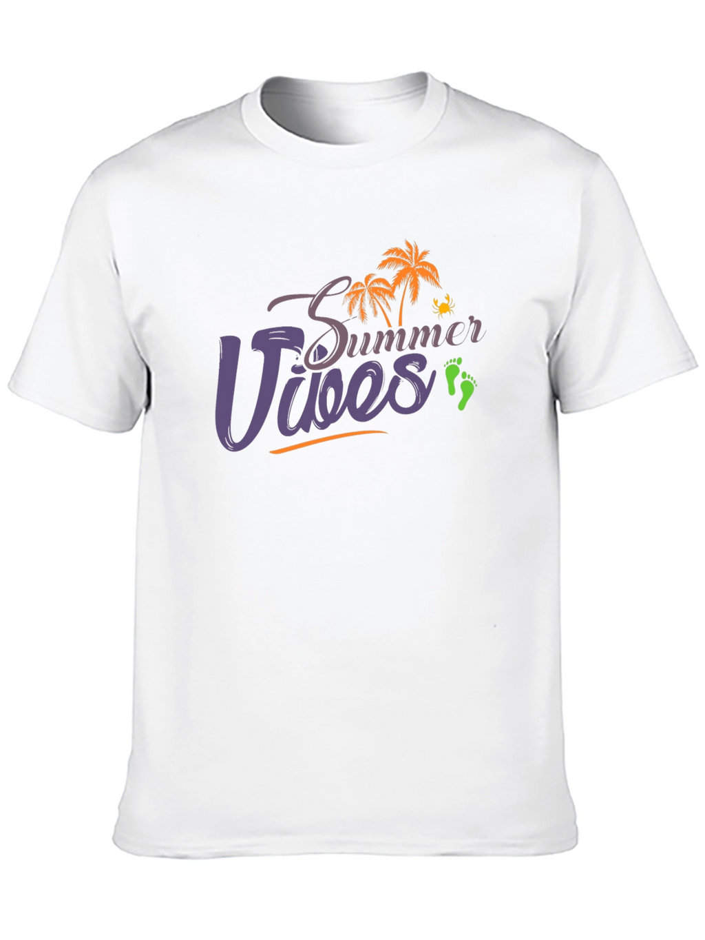 Summer Vibes Black T-Shirt