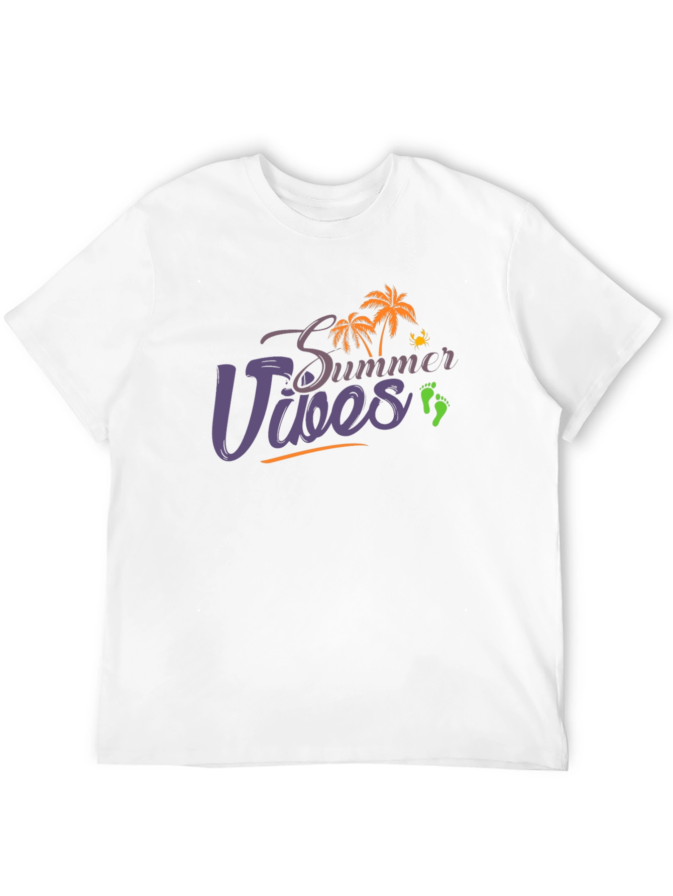 Summer Vibes Black T-Shirt
