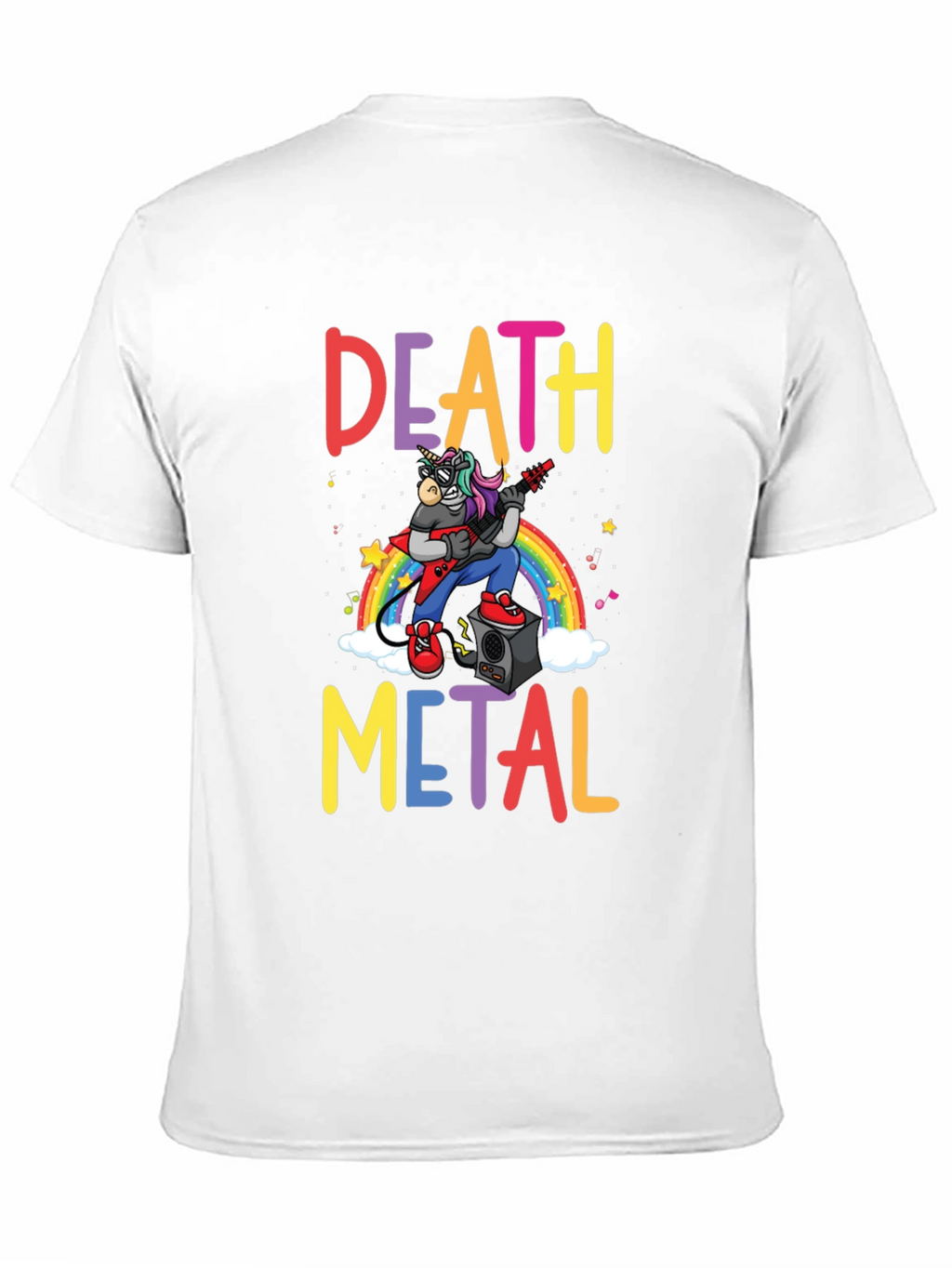 Death Metal Unicorn Graphic T-Shirt