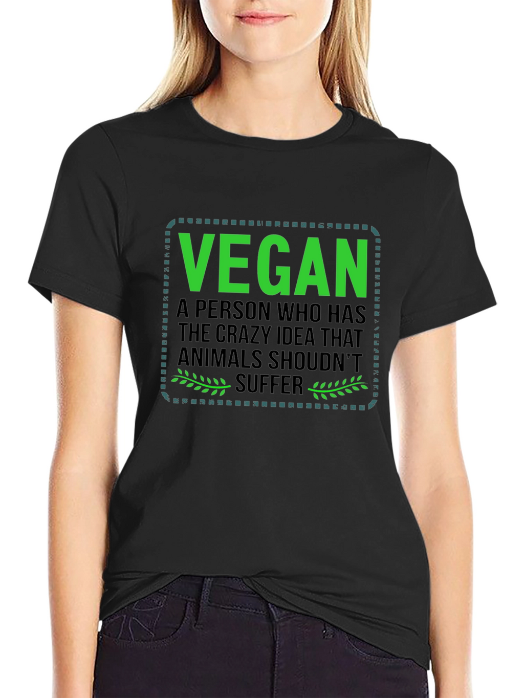 Vegan T-Shirt: Animals Shouldnt Suffer