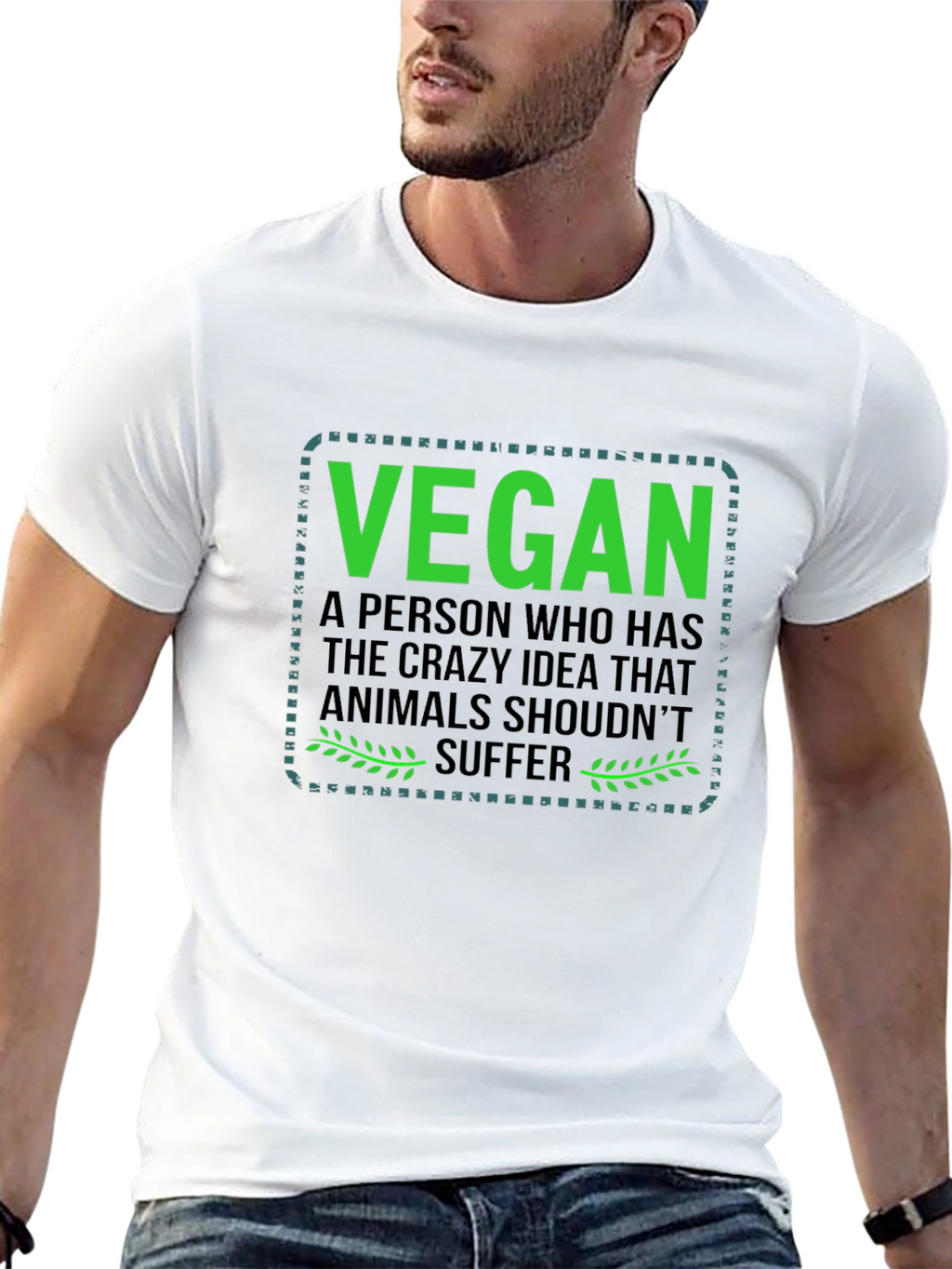Vegan T-Shirt: Animals Shouldnt Suffer