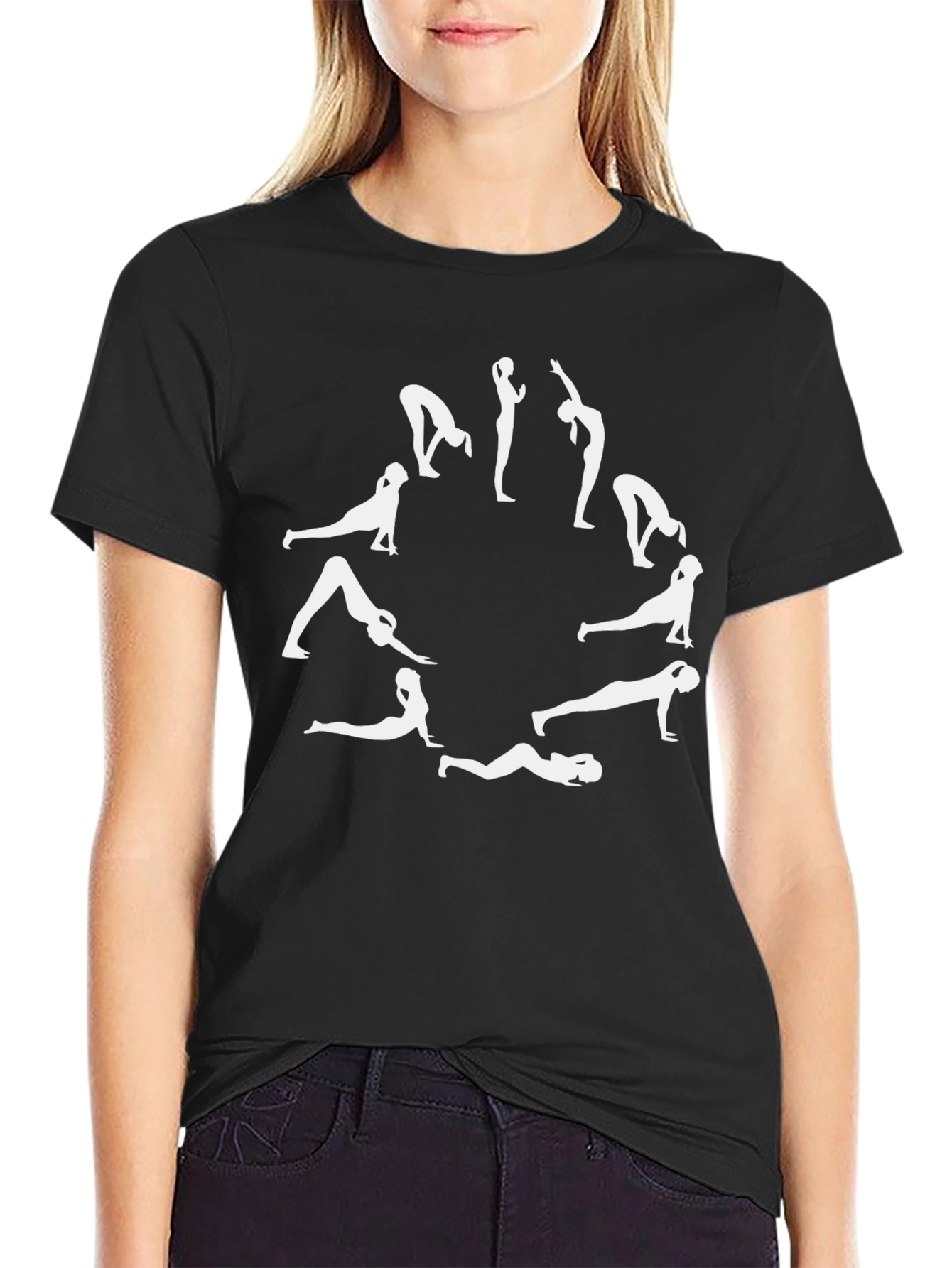 Yoga Pose Graphic T-Shirt