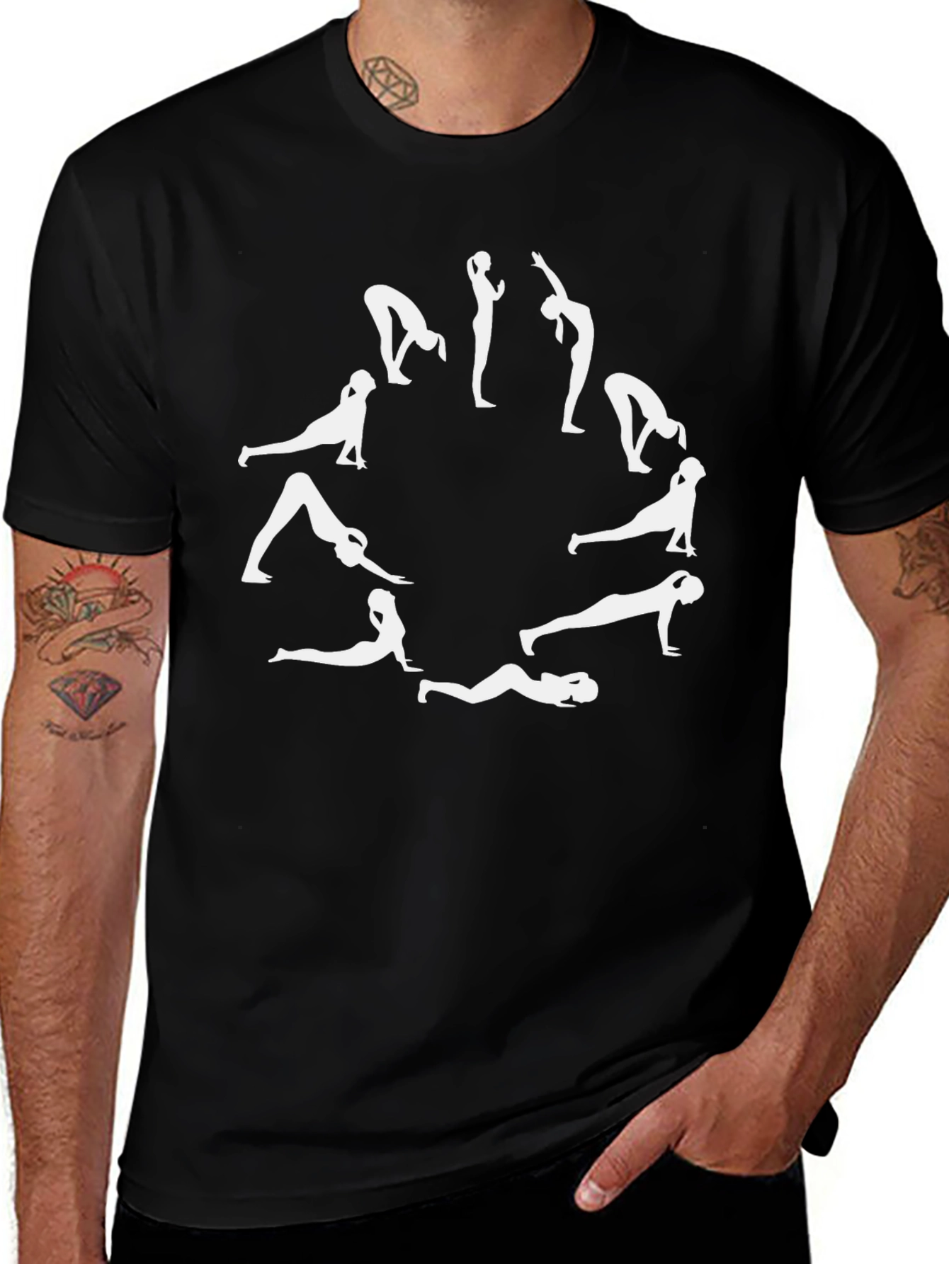 Yoga Pose Graphic T-Shirt