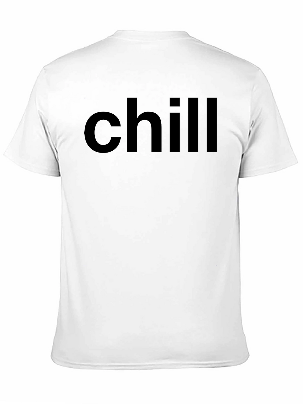 Chill Black Graphic Tee - Relaxed Comfort