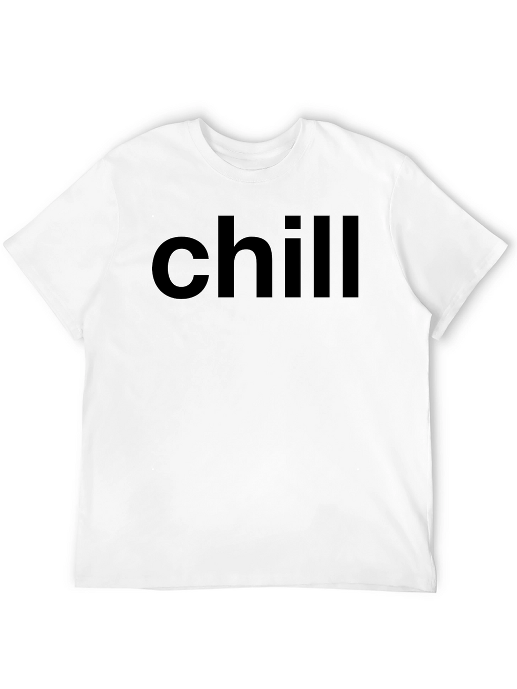 Chill Black Graphic Tee - Relaxed Comfort