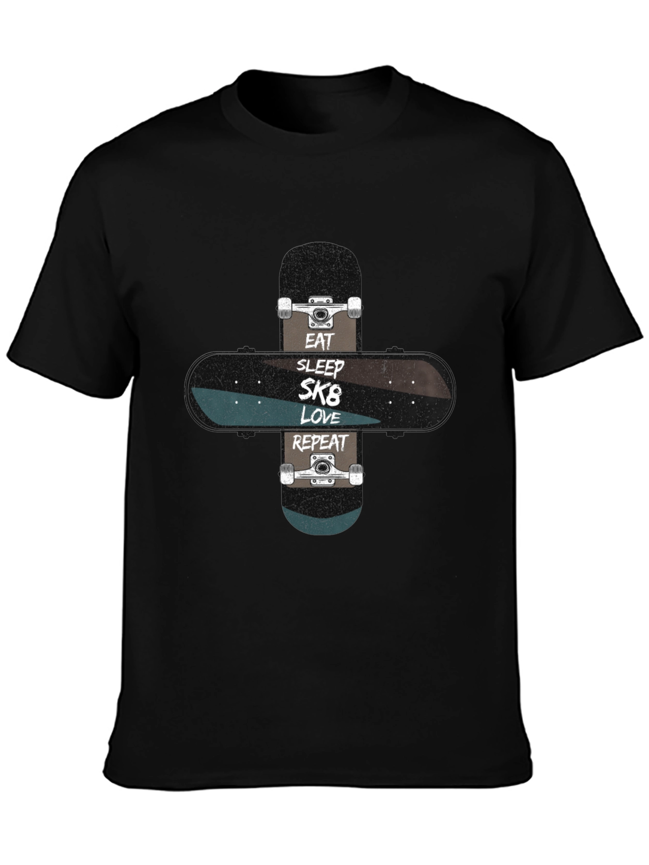 Eat Sleep SK8 Love Repeat Skateboard T-Shirt