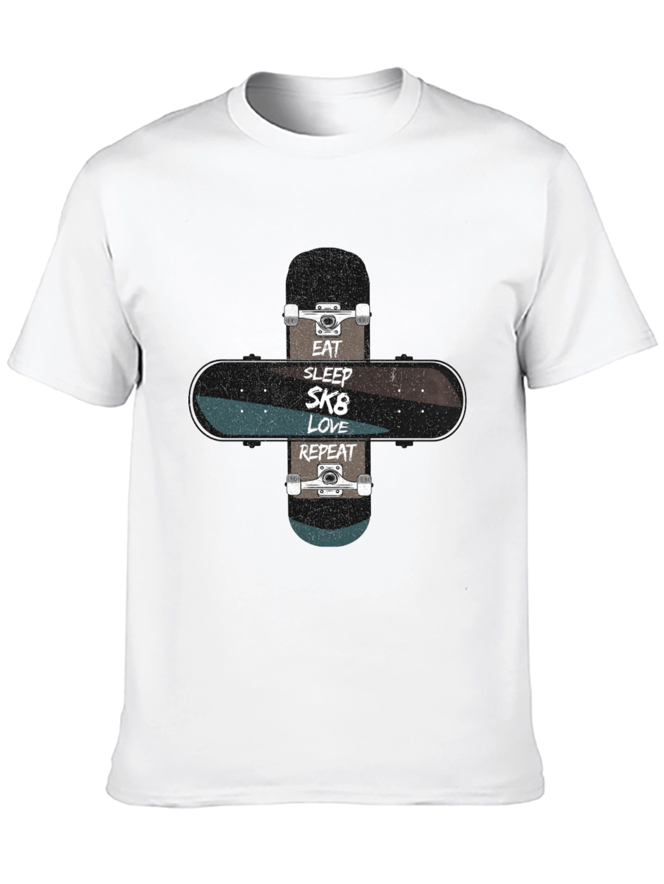 Eat Sleep SK8 Love Repeat Skateboard T-Shirt