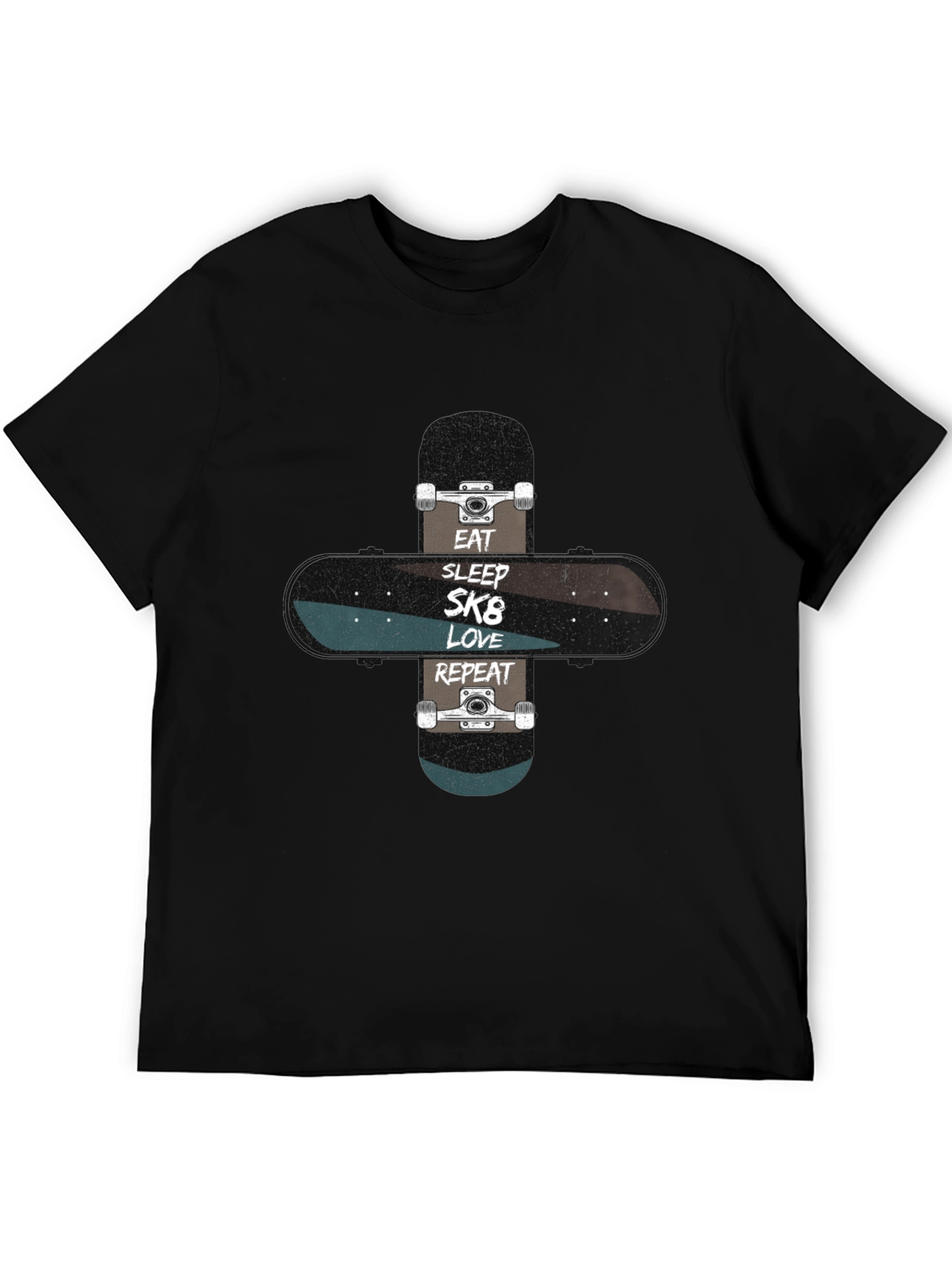 Eat Sleep SK8 Love Repeat Skateboard T-Shirt