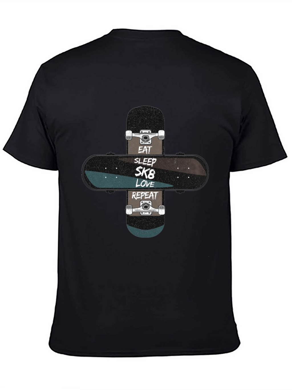 Eat Sleep SK8 Love Repeat Skateboard T-Shirt