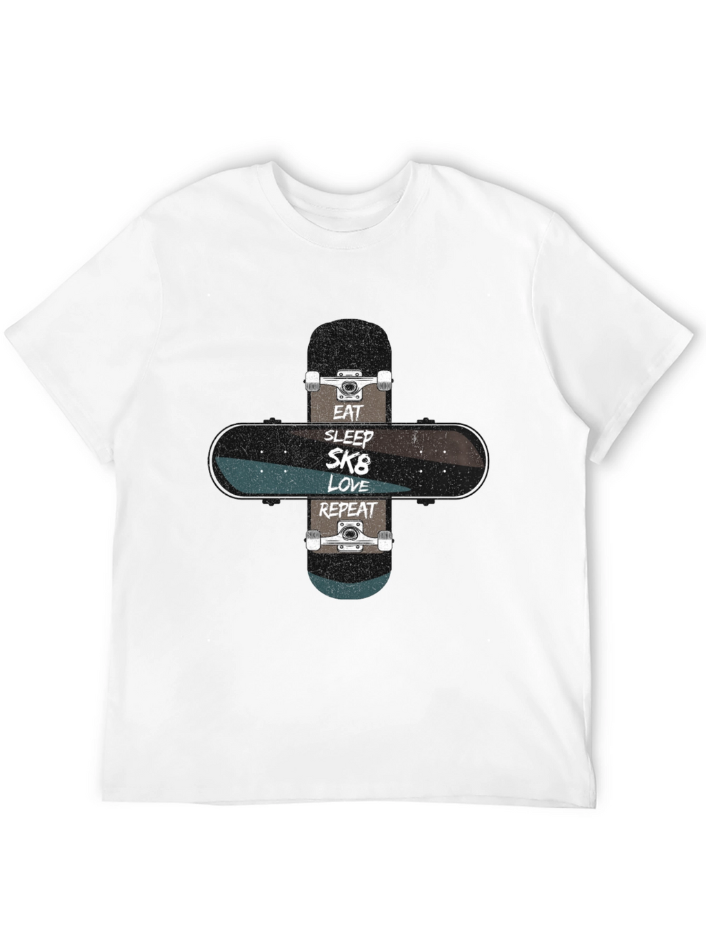 Eat Sleep SK8 Love Repeat Skateboard T-Shirt