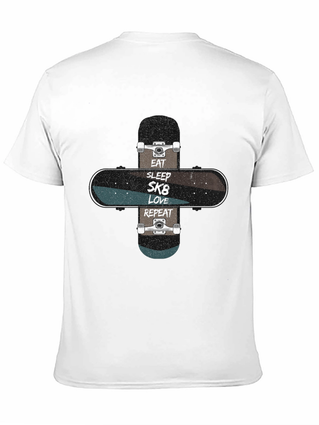 Eat Sleep SK8 Love Repeat Skateboard T-Shirt
