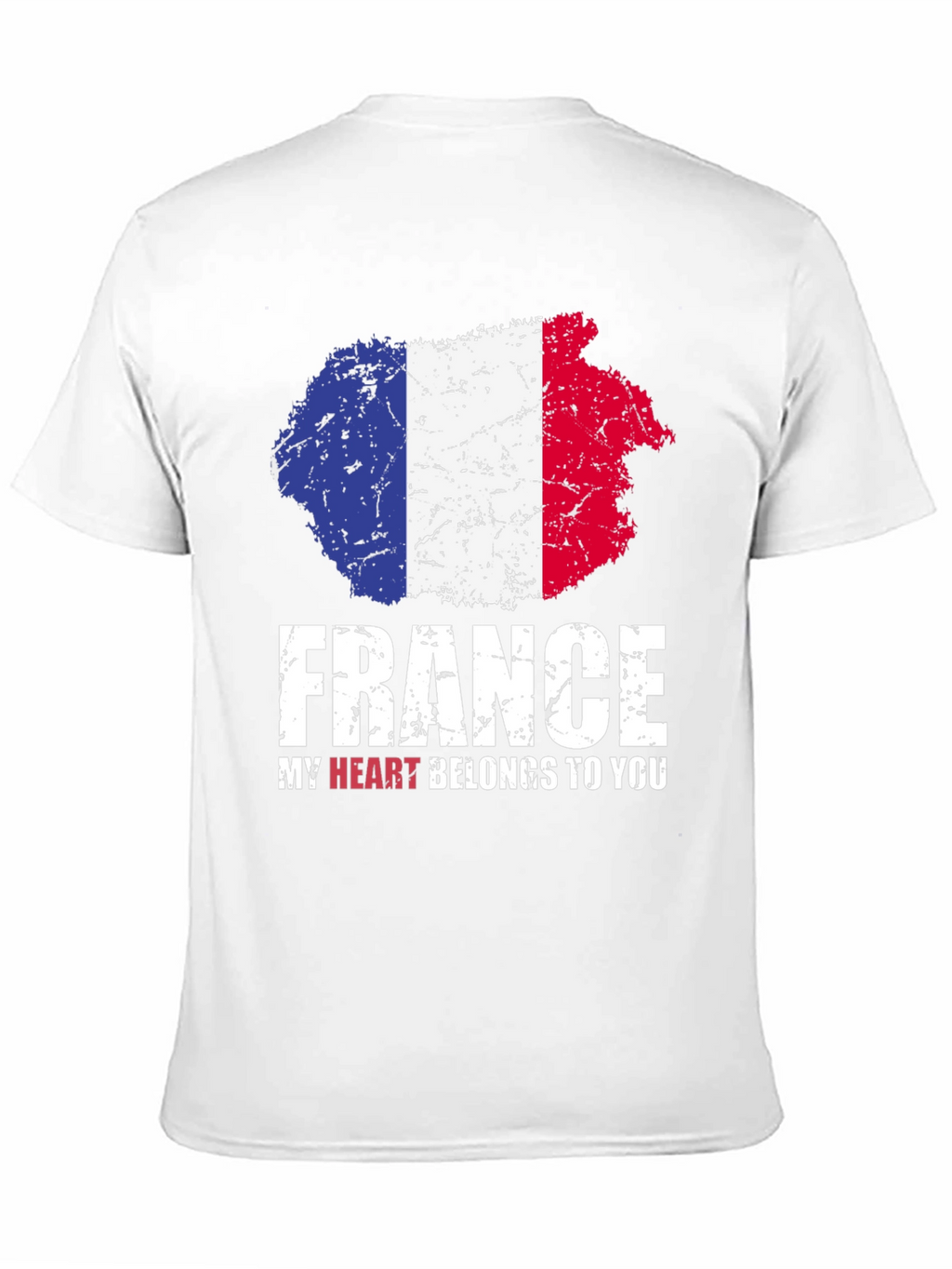 France Flag T-Shirt - My Heart Belongs To You